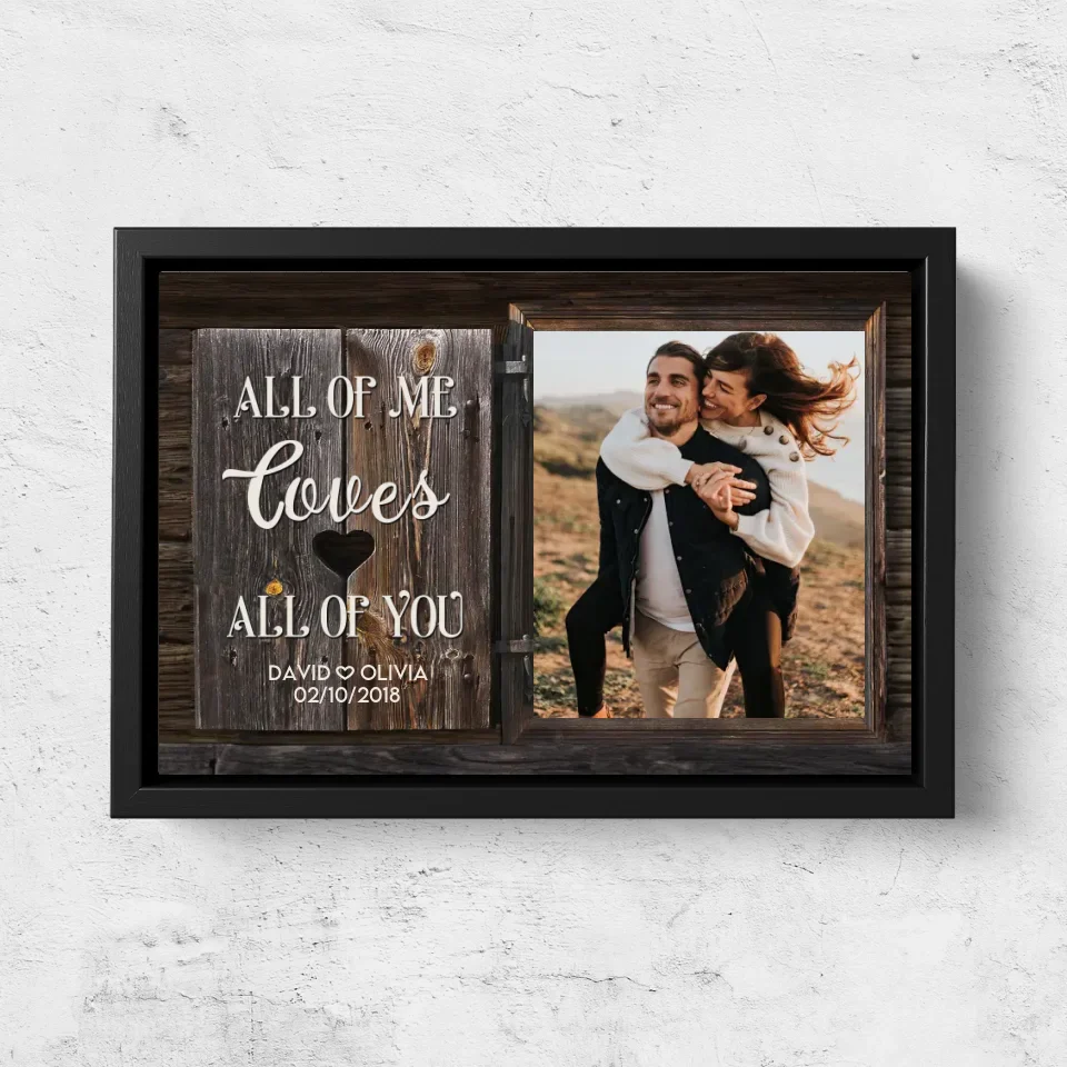 Personalized Canvas "All of Me loves All of You" - Image 5