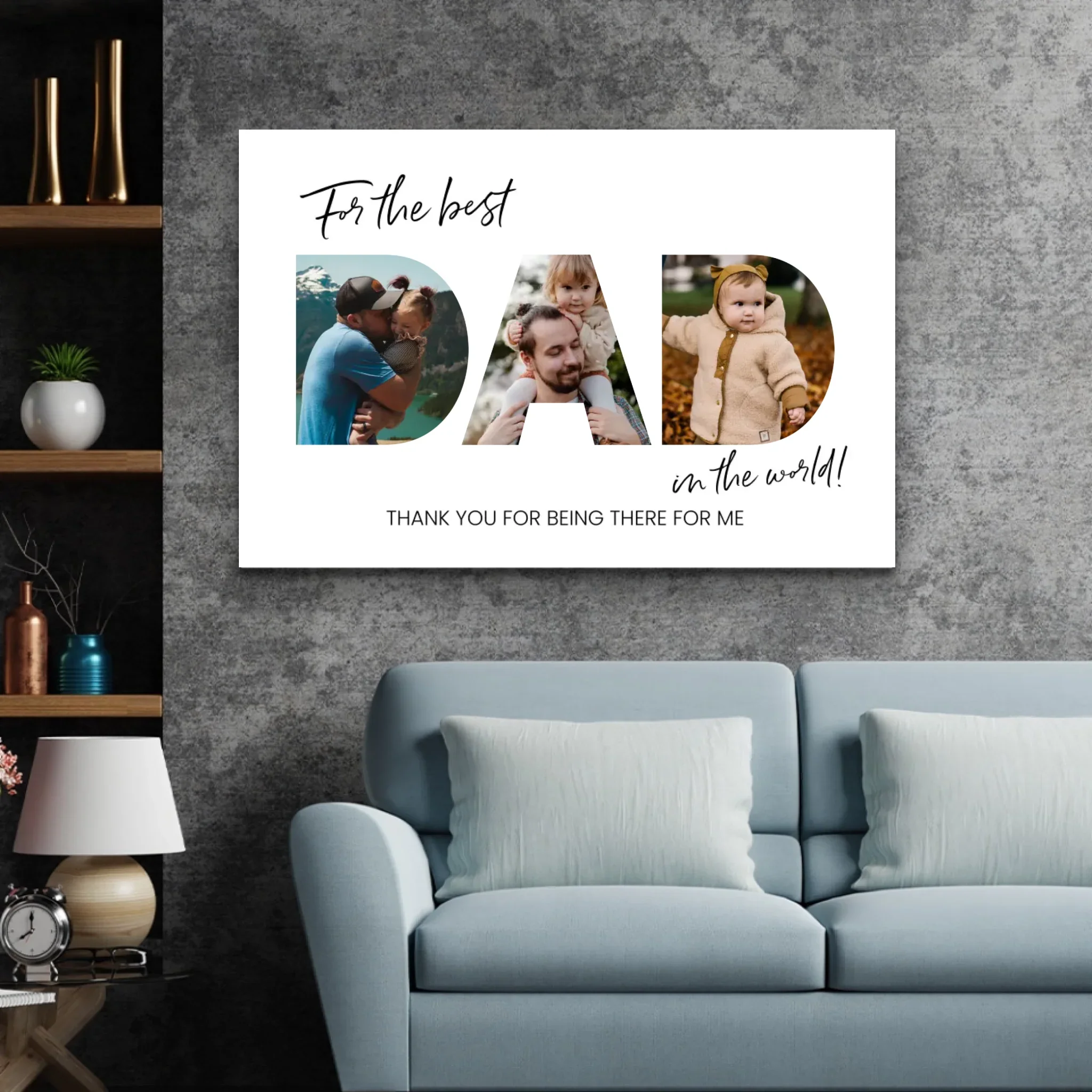 Personalized Canvas "For the best Dad" - Image 4
