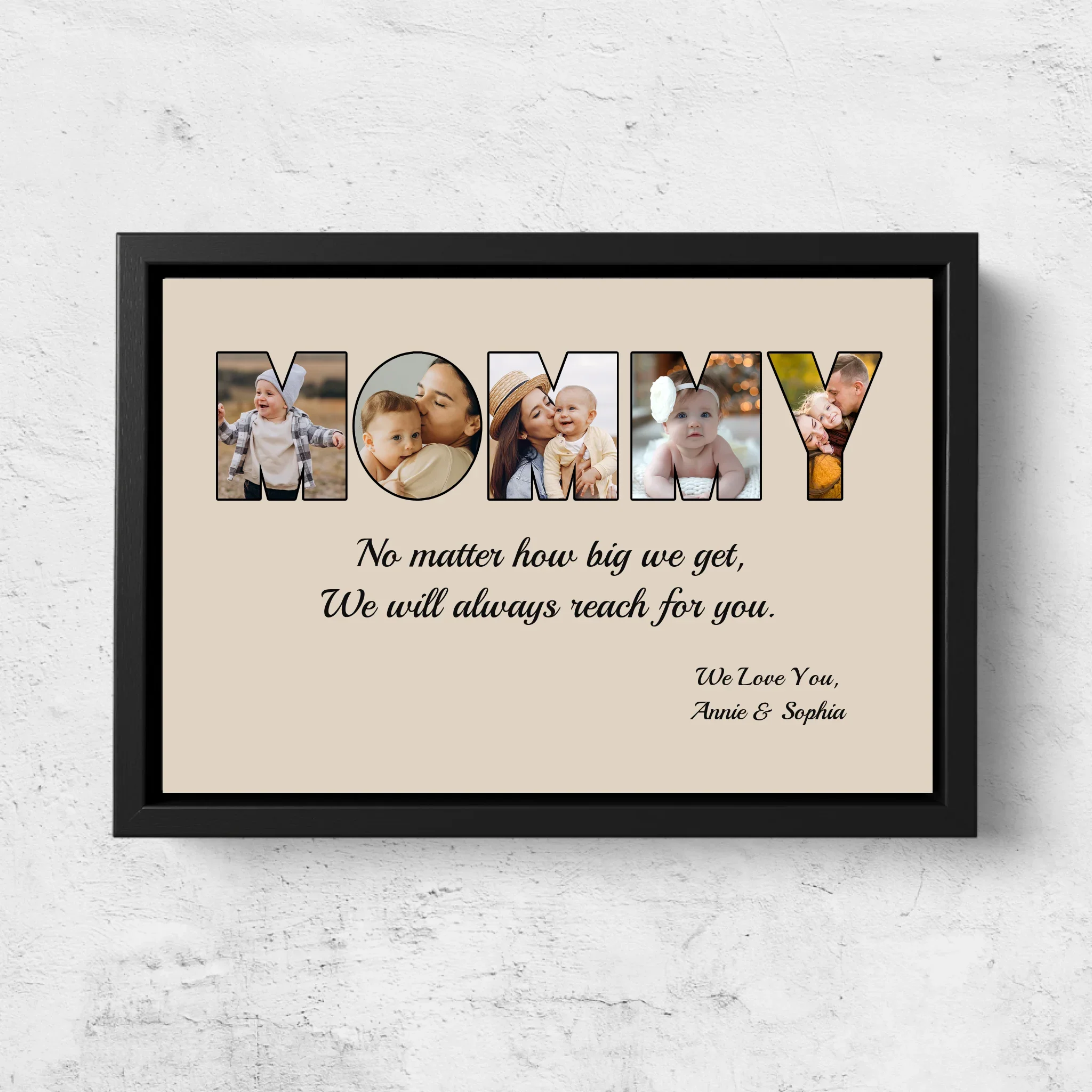 Personalized Canvas "MOM - I will always reach for you" - Image 5