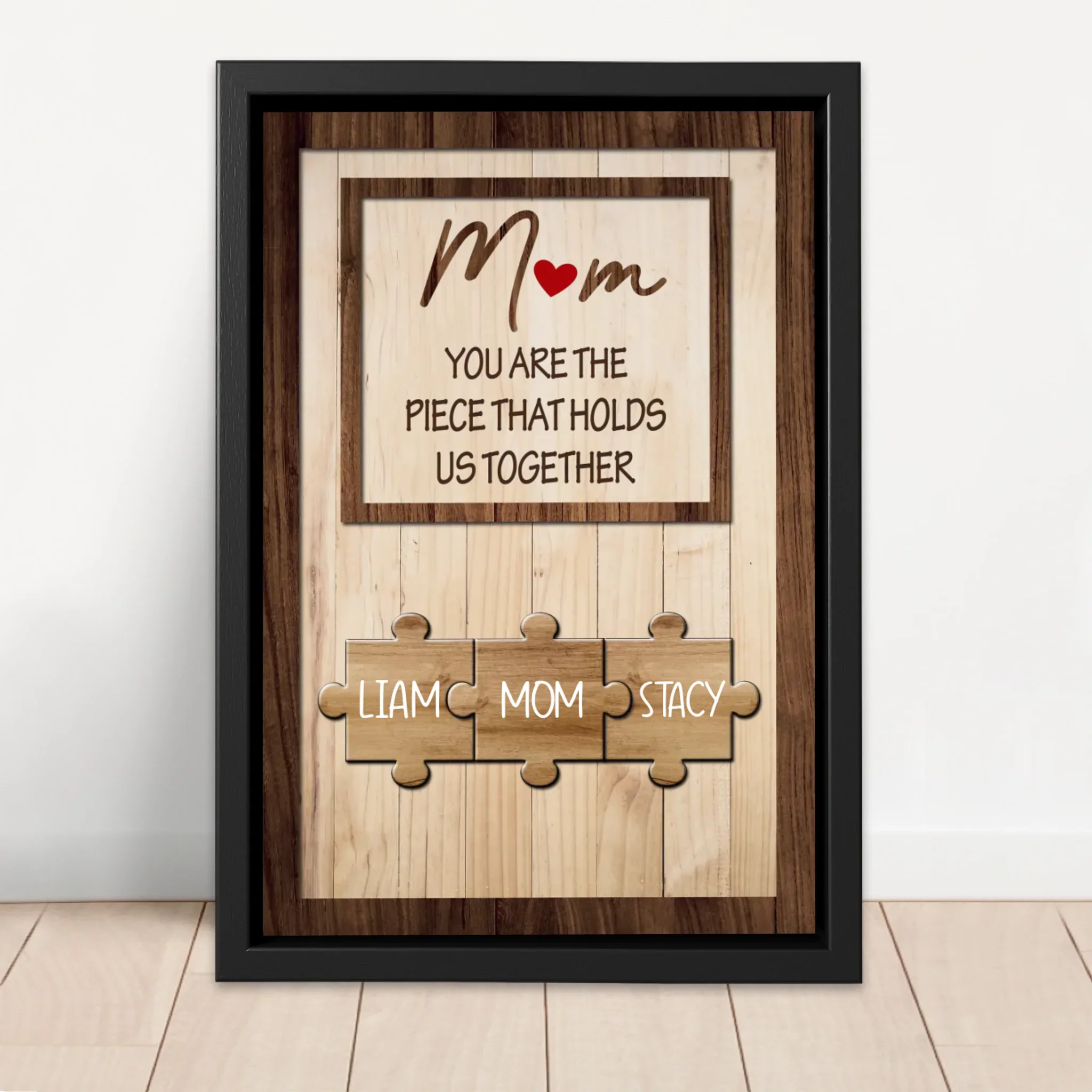 Personalized Canvas "Mom holds us together" - Image 4