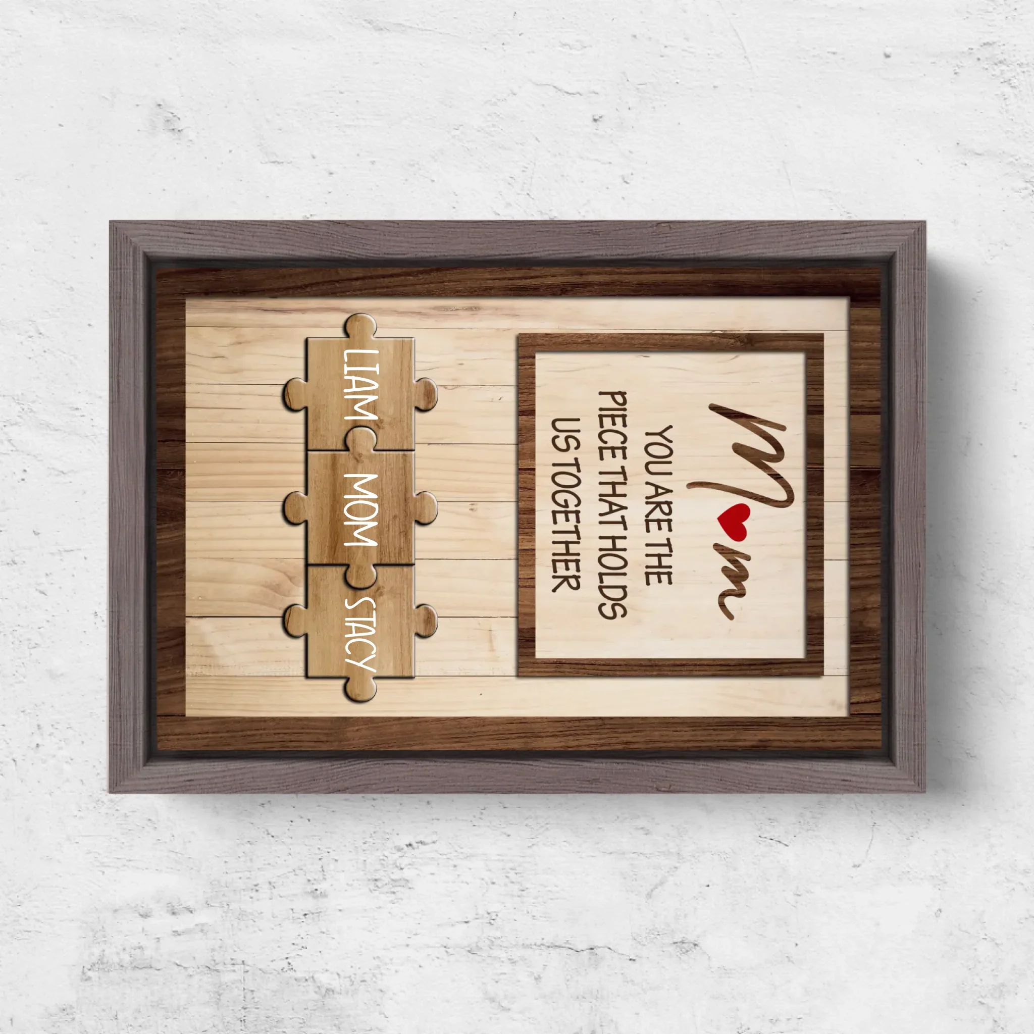 Personalized Canvas "Mom holds us together" - Image 5