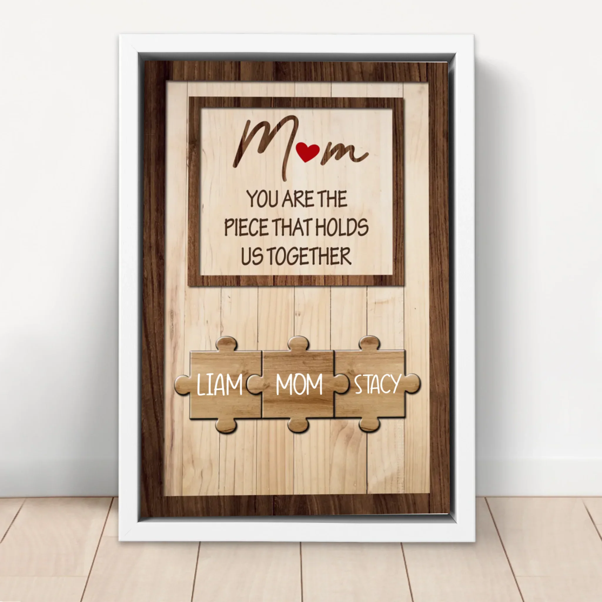 Personalized Canvas "Mom holds us together" - Image 6