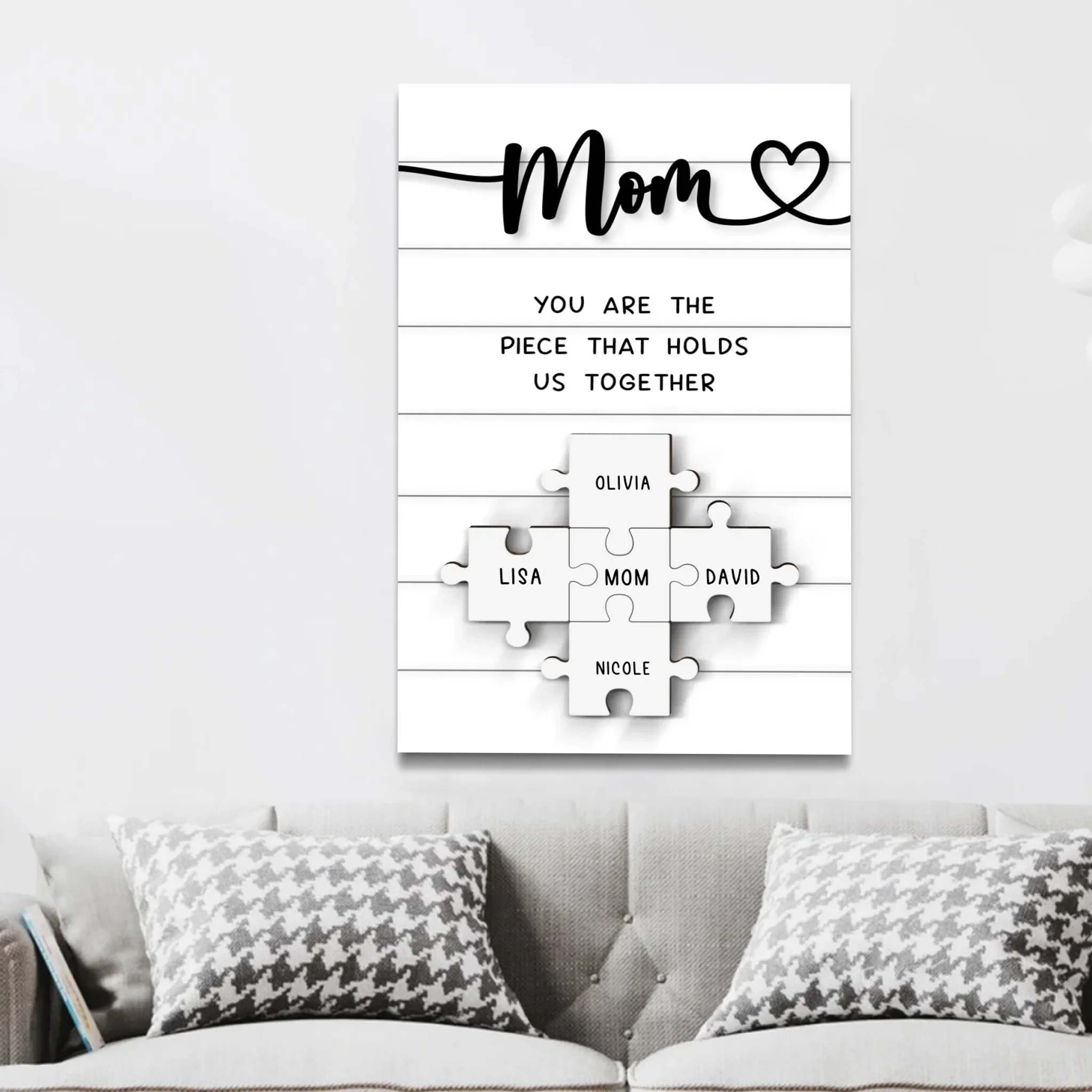 Personalized Canvas "Mom is irreplaceable" - Image 3