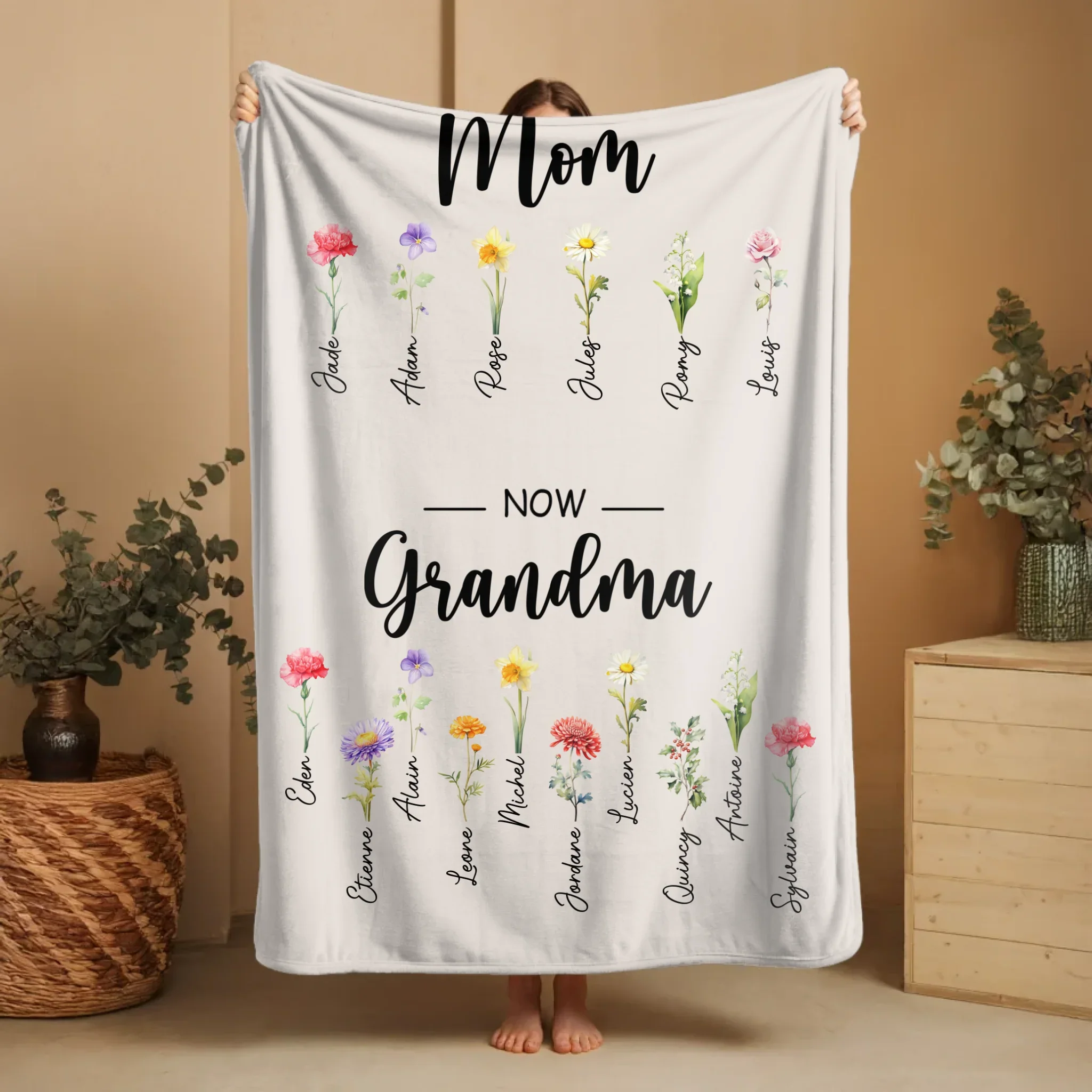 Personalized Blanket “First Mom, now Grandma” - Image 7