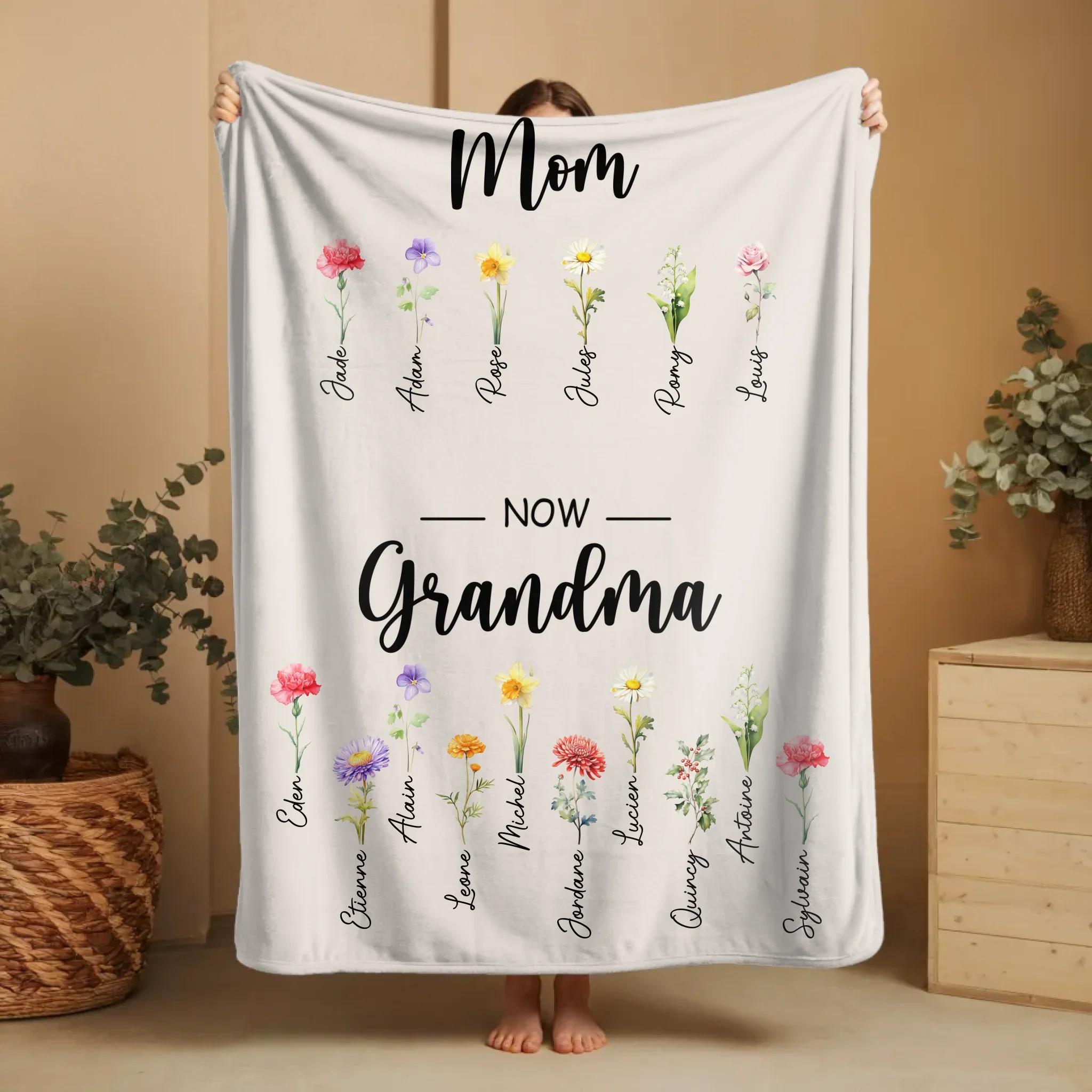 Personalized Blanket “First Mom, now Grandma” - Image 9