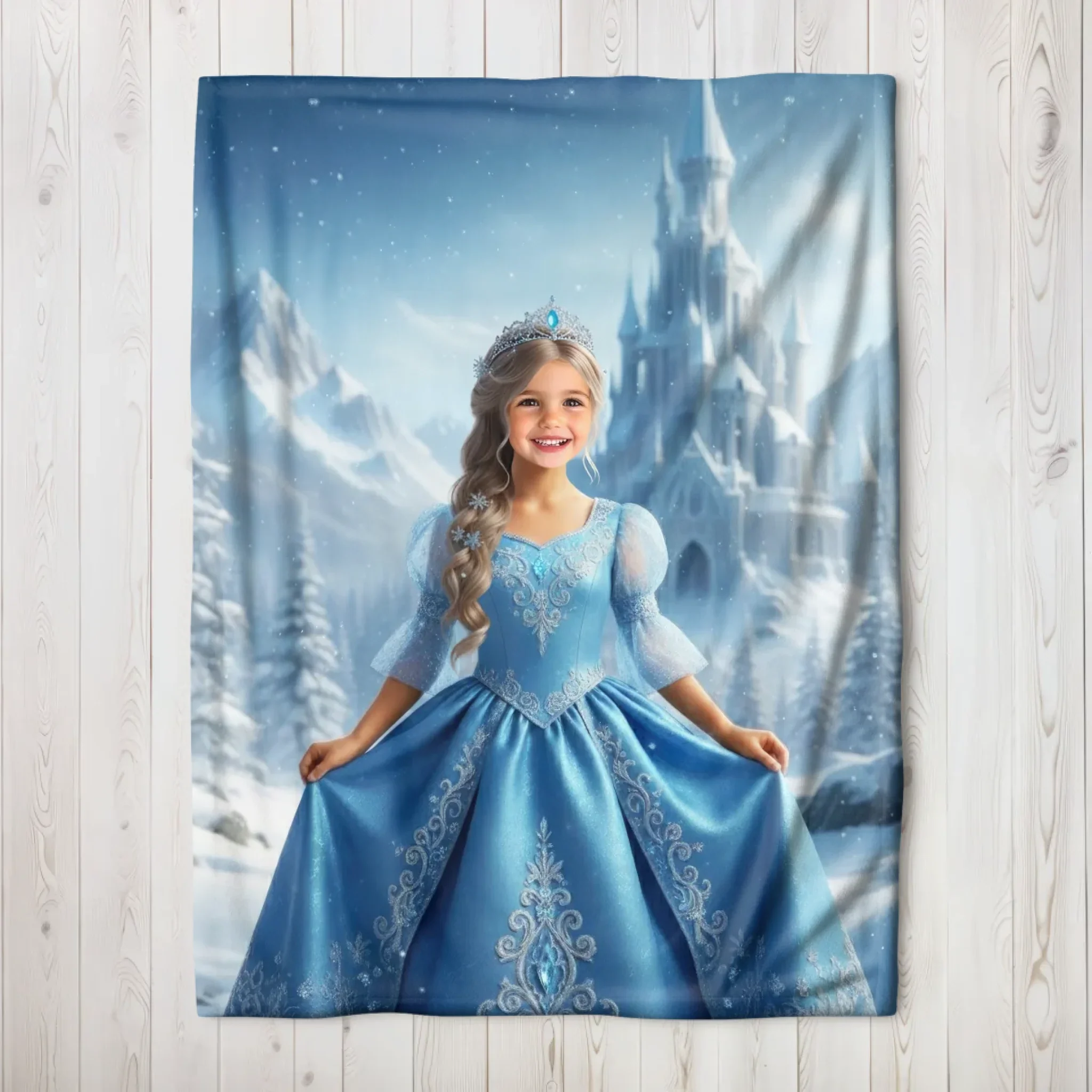 Personalized Blanket – Frost Princess Character - Image 3