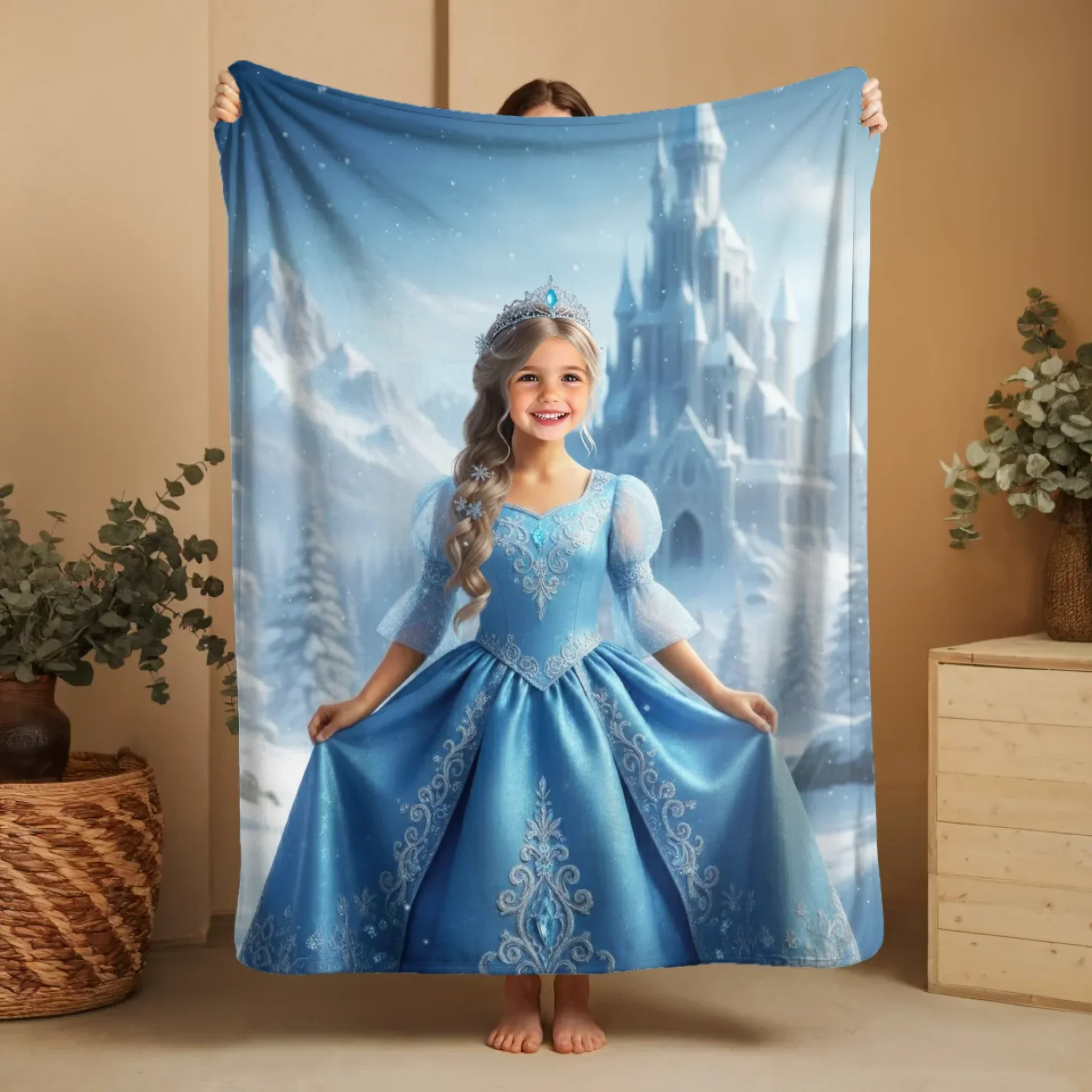 Personalized Blanket – Frost Princess Character - Image 4