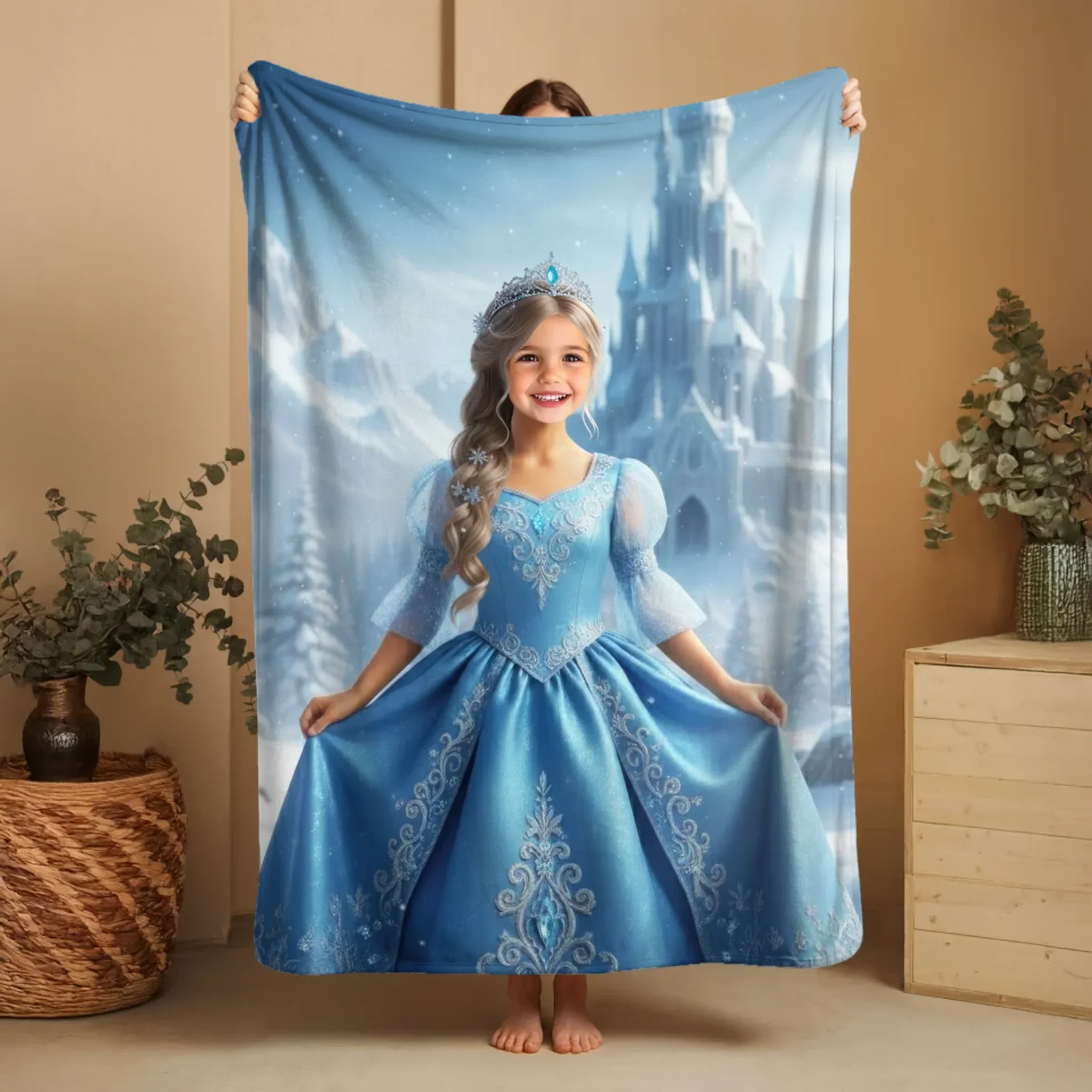 Personalized Blanket – Frost Princess Character - Image 7