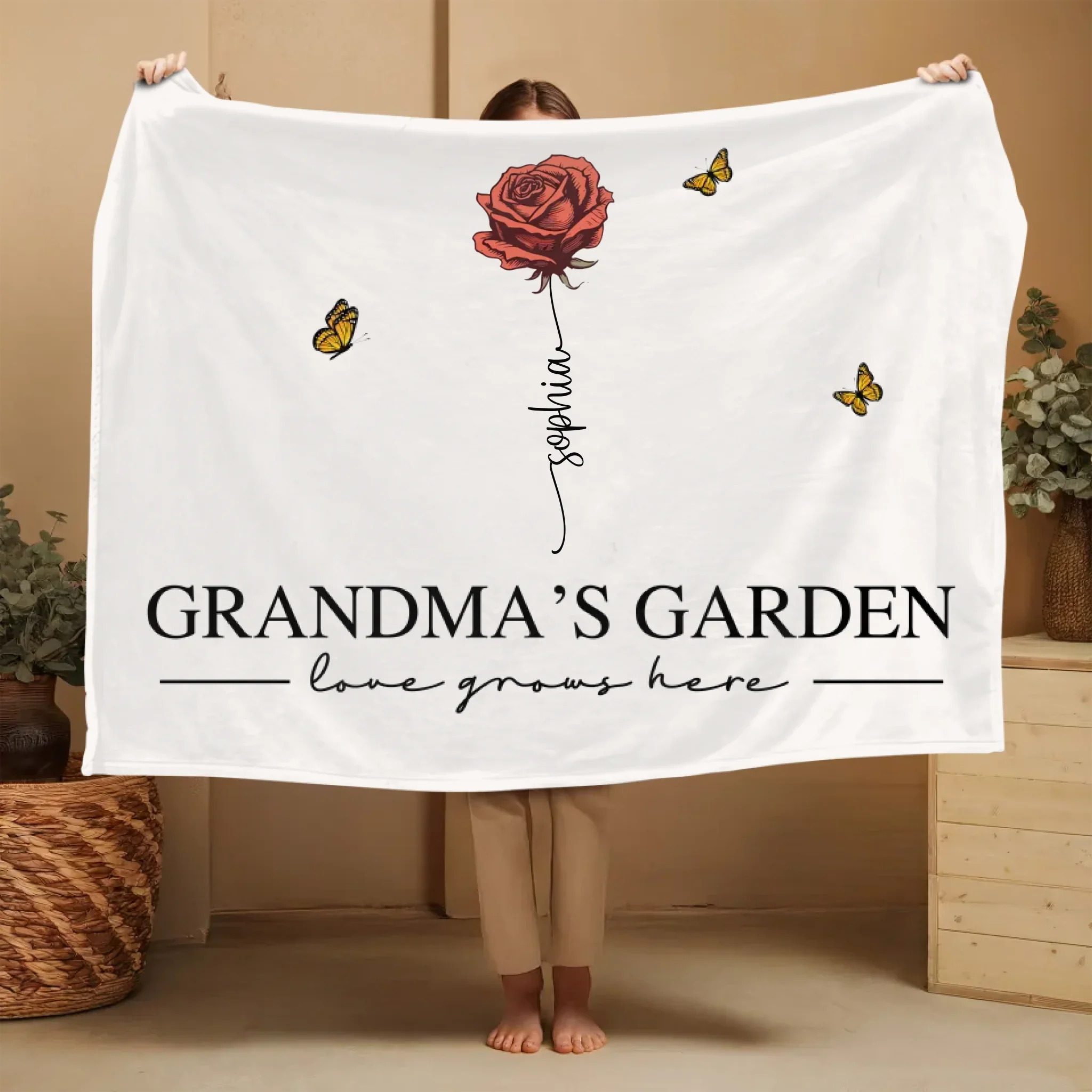 Personalized Blanket “Grandma’s Garden” - Image 3