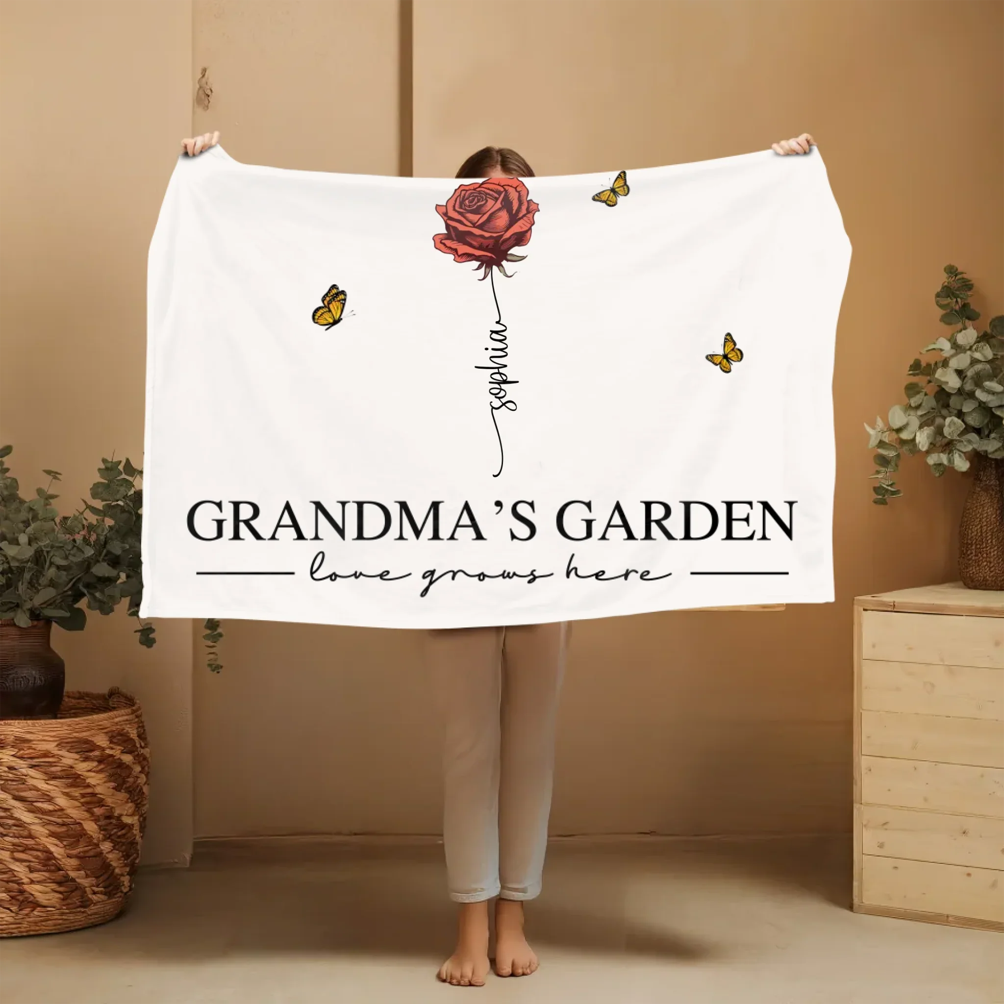 Personalized Blanket “Grandma’s Garden” - Image 4