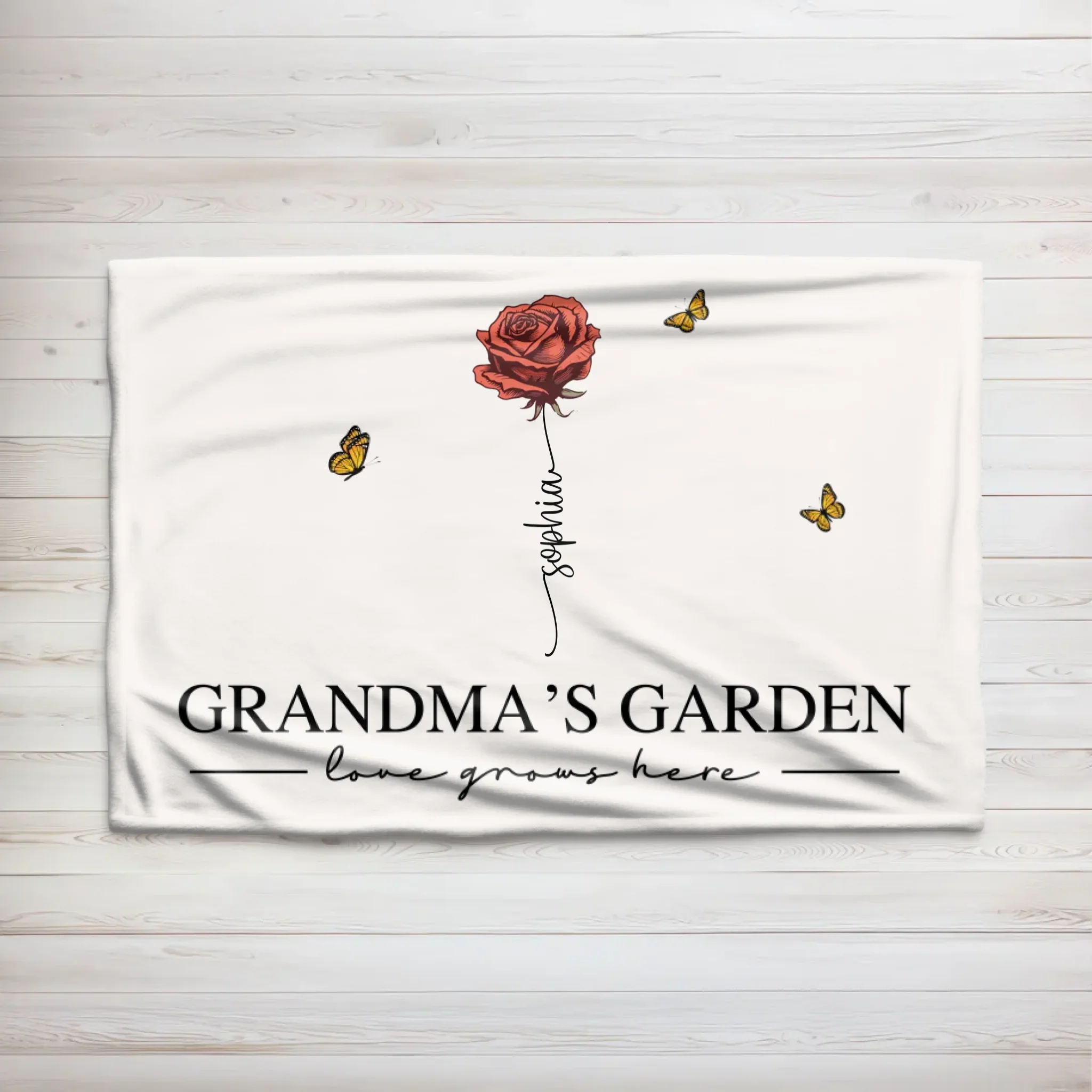 Personalized Blanket “Grandma’s Garden” - Image 7
