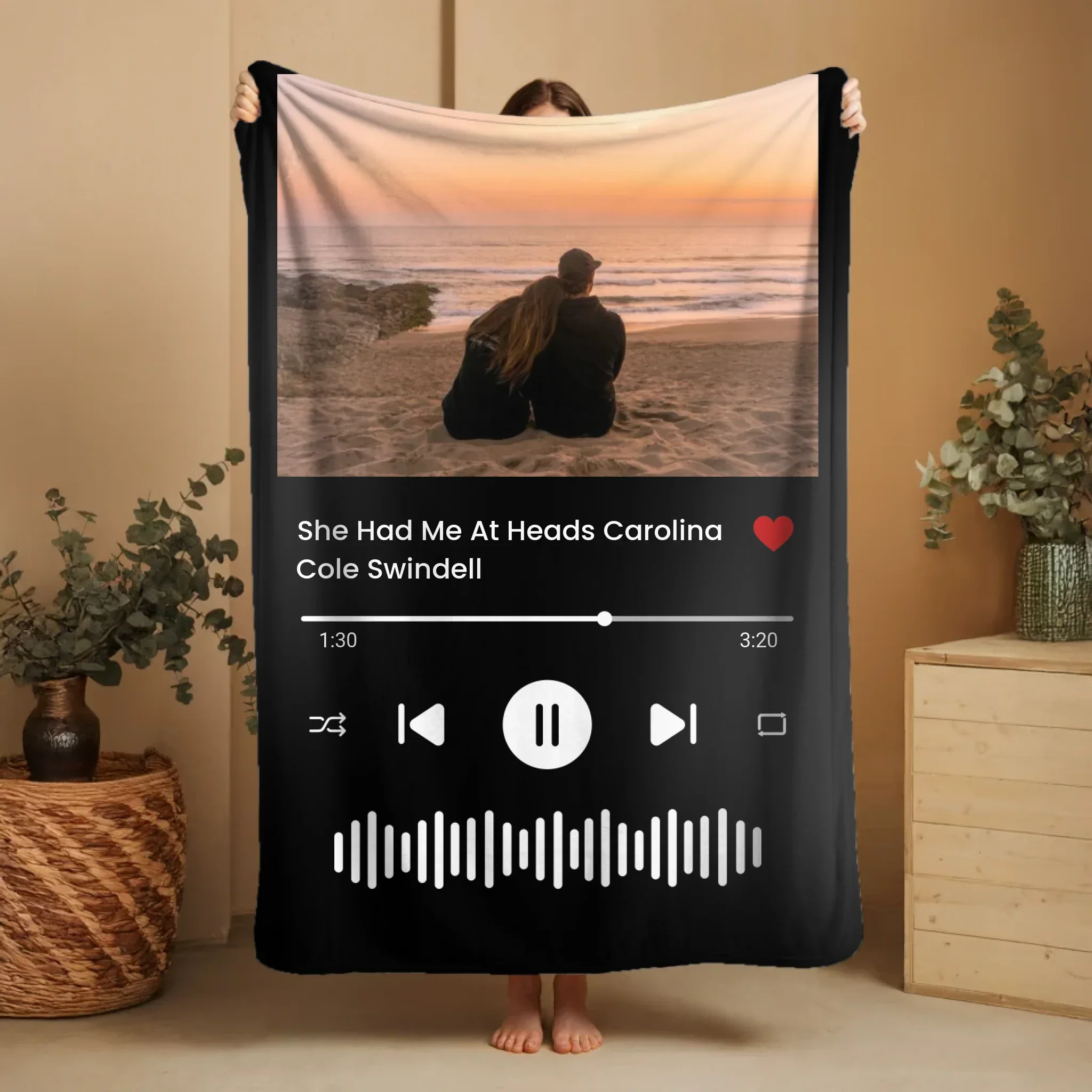 Personalized Blanket – Music and Photo Starlight - Image 7