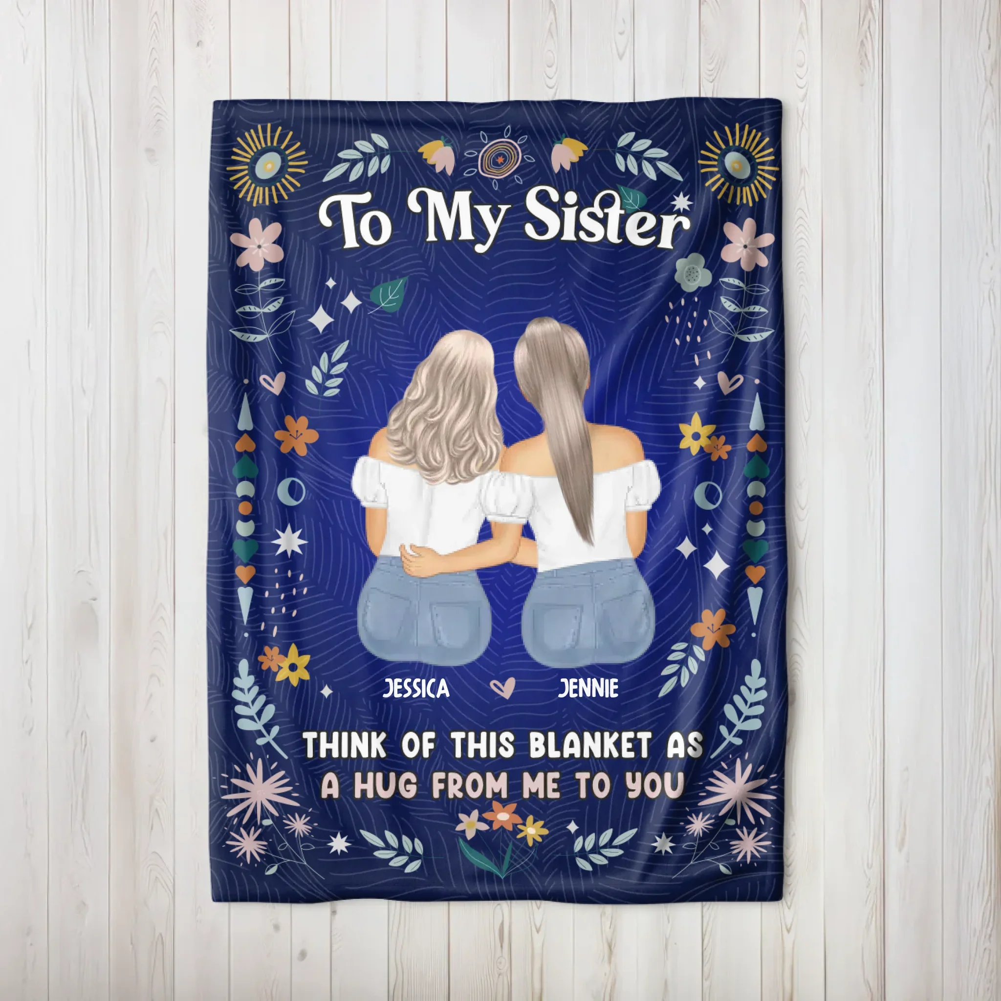 Personalized Blanket – Sister's Hug - Image 8