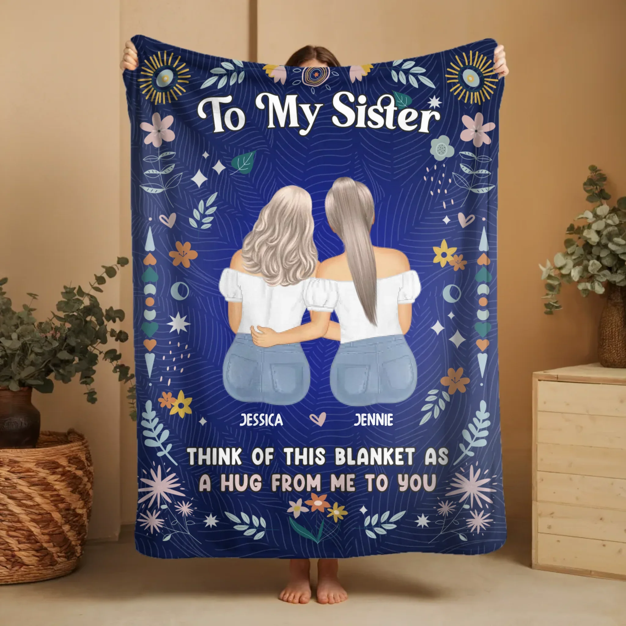 Personalized Blanket – Sister's Hug - Image 9