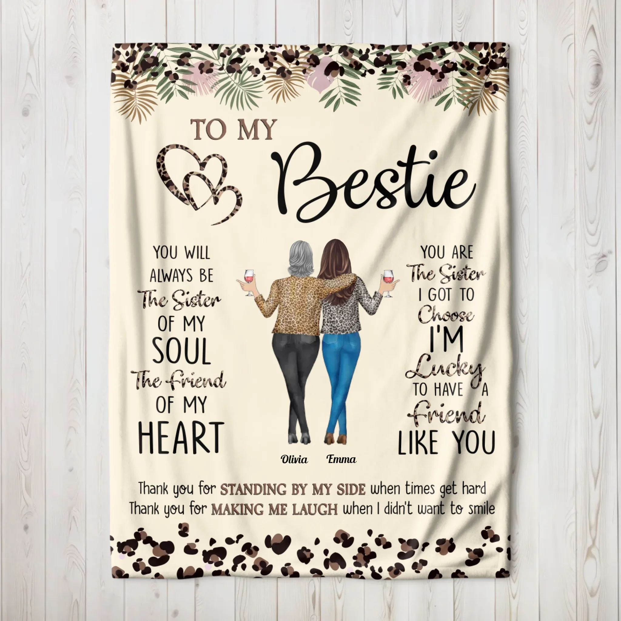 Personalized Blanket – Thank You For Standing By My Side - Image 3