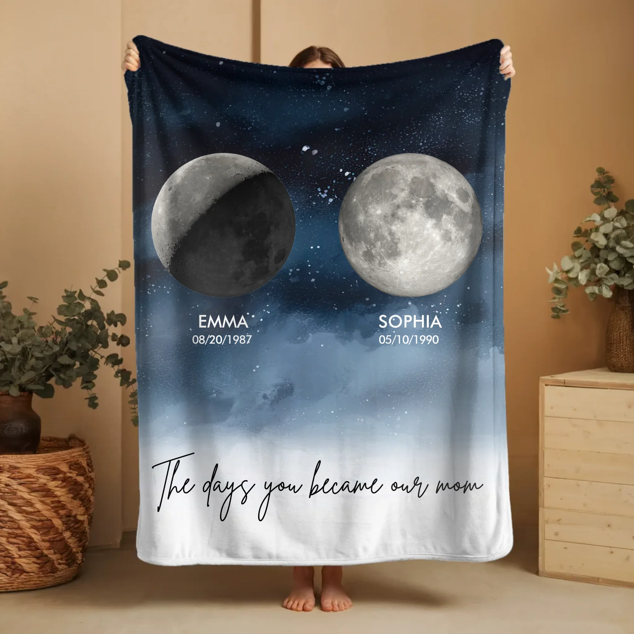 Personalized Blanket – The Days You Became Our Parents - vertical - Image 4