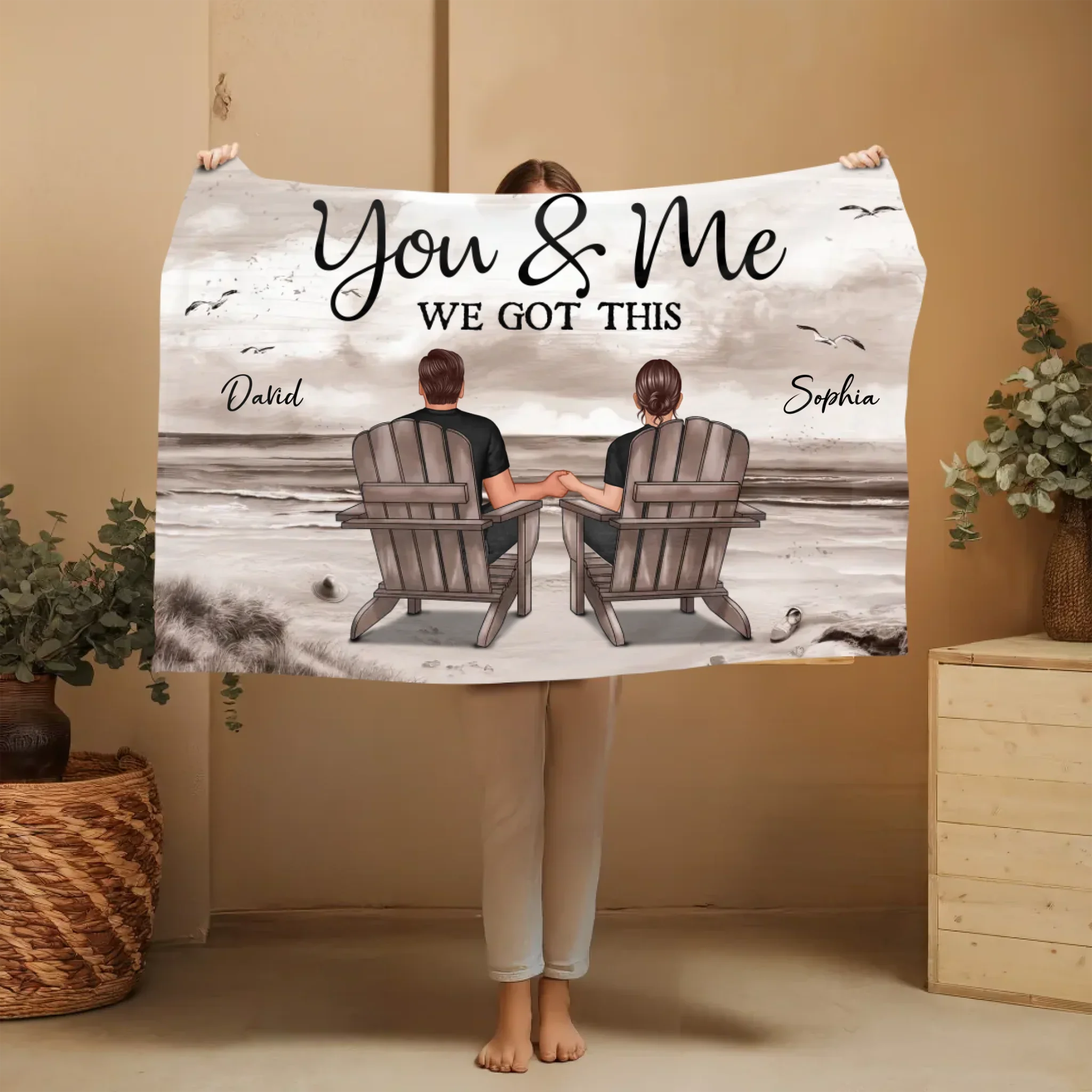 Personalized Blanket “You and me, we got this” - Image 9