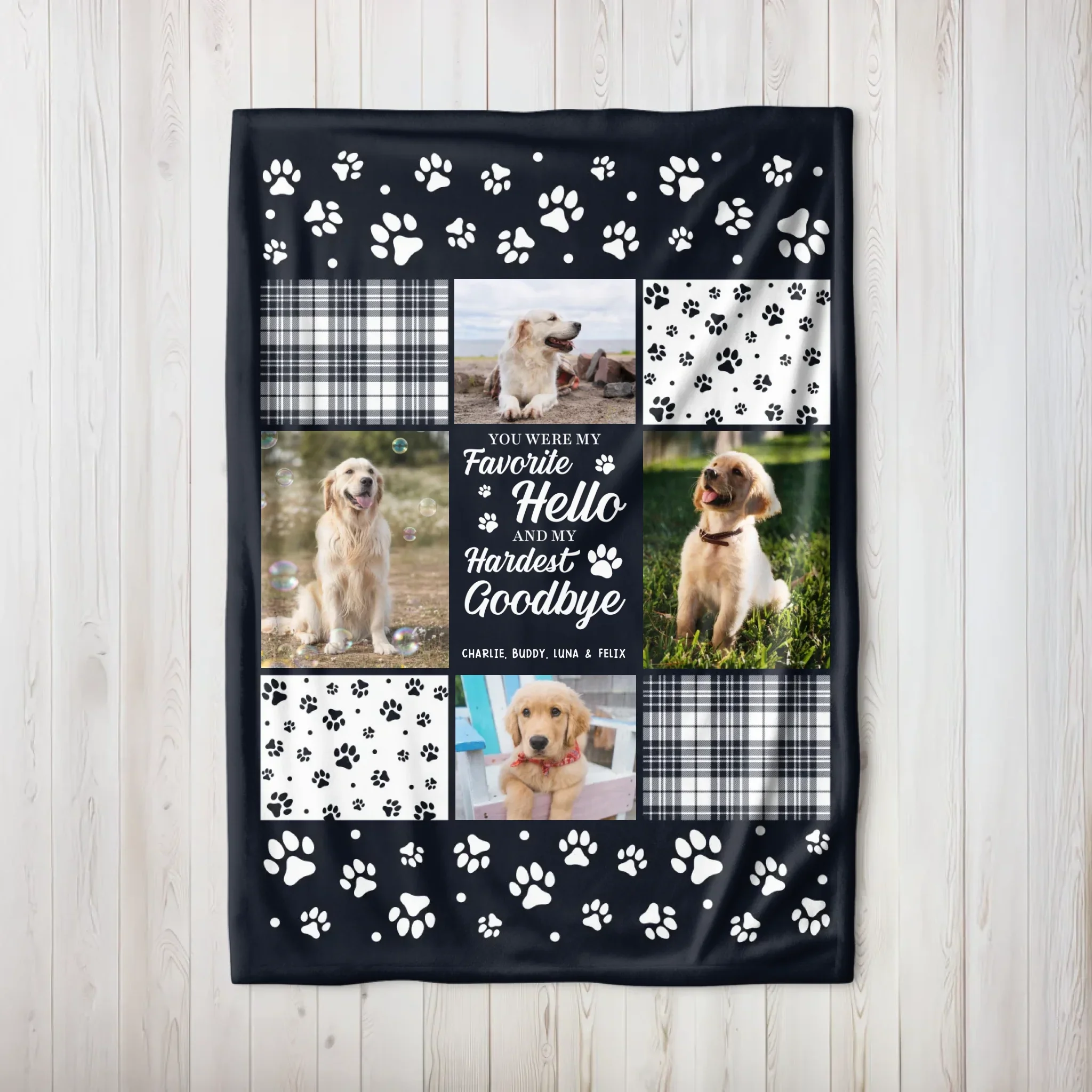 Personalized Blanket – You Were My Favorite Hello And My Hardest Goodbye - Image 8