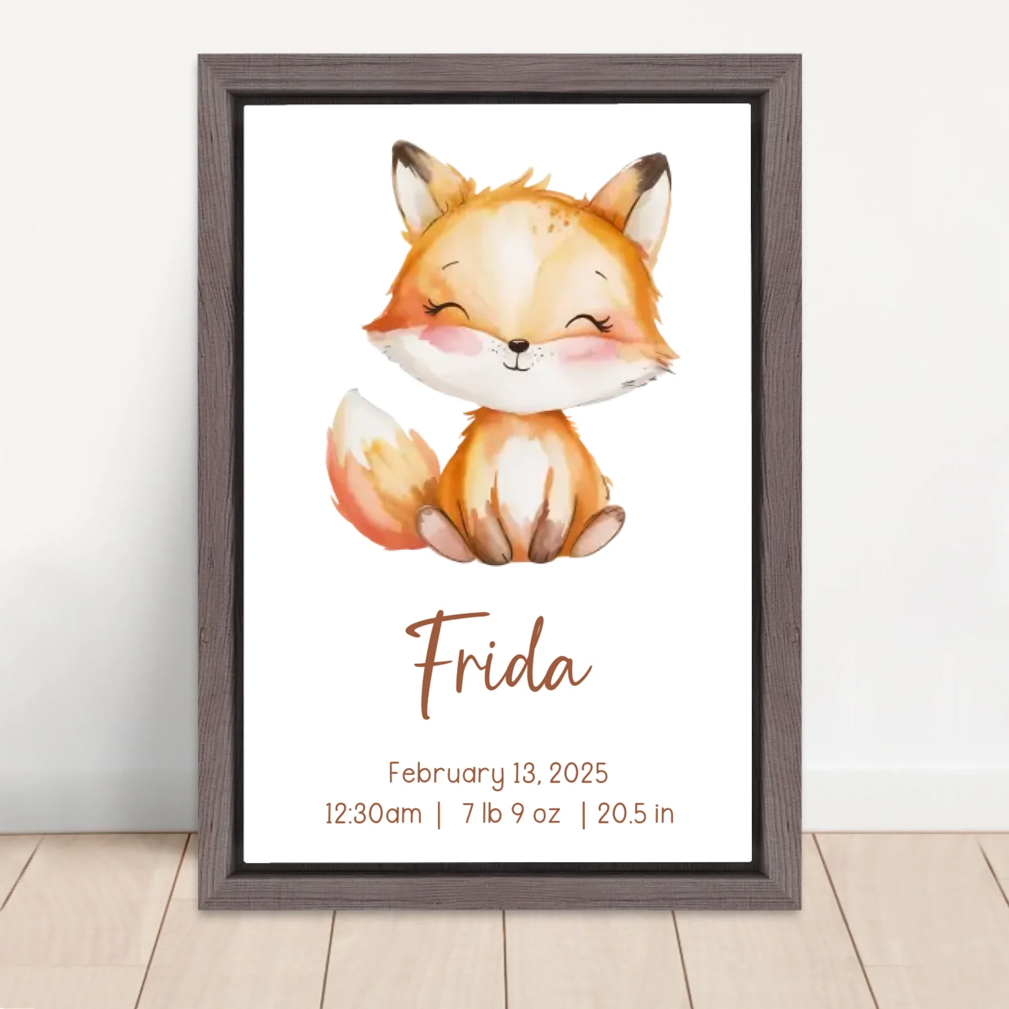 Personalized Canvas – Birth Gift With Animal Motif - Image 5