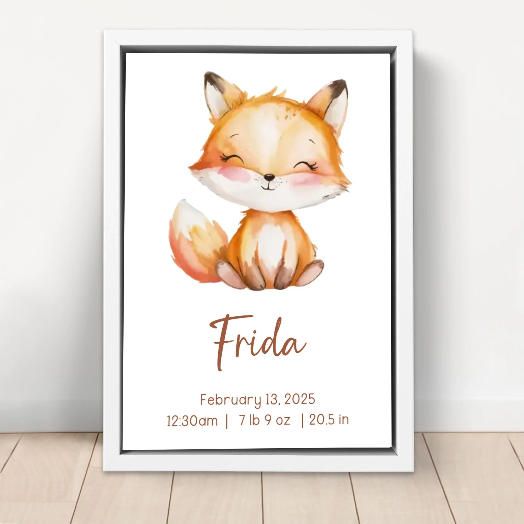 Personalized Canvas – Birth Gift With Animal Motif - Image 6