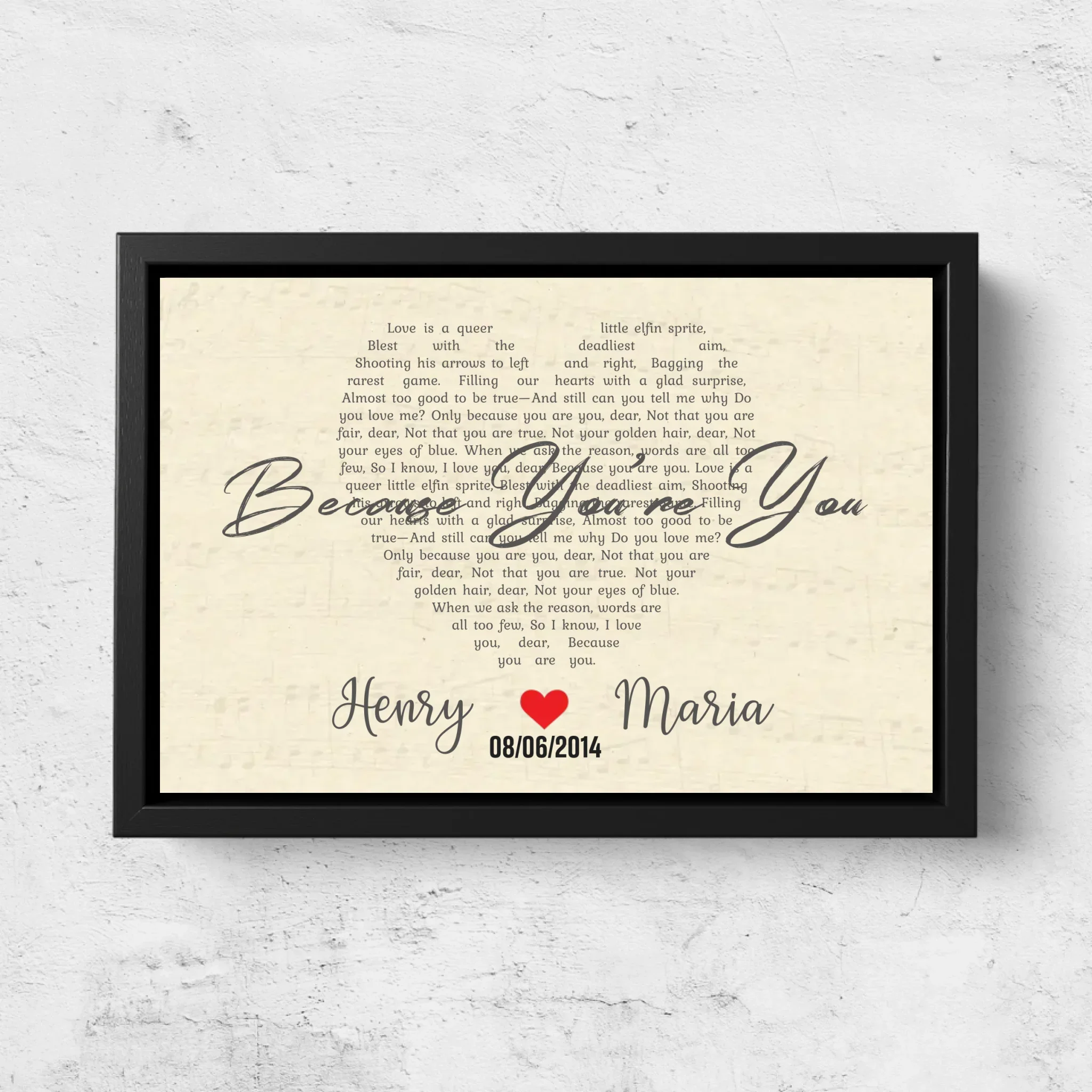 Personalized Canvas – Custom Heart-Shaped Song - Image 5