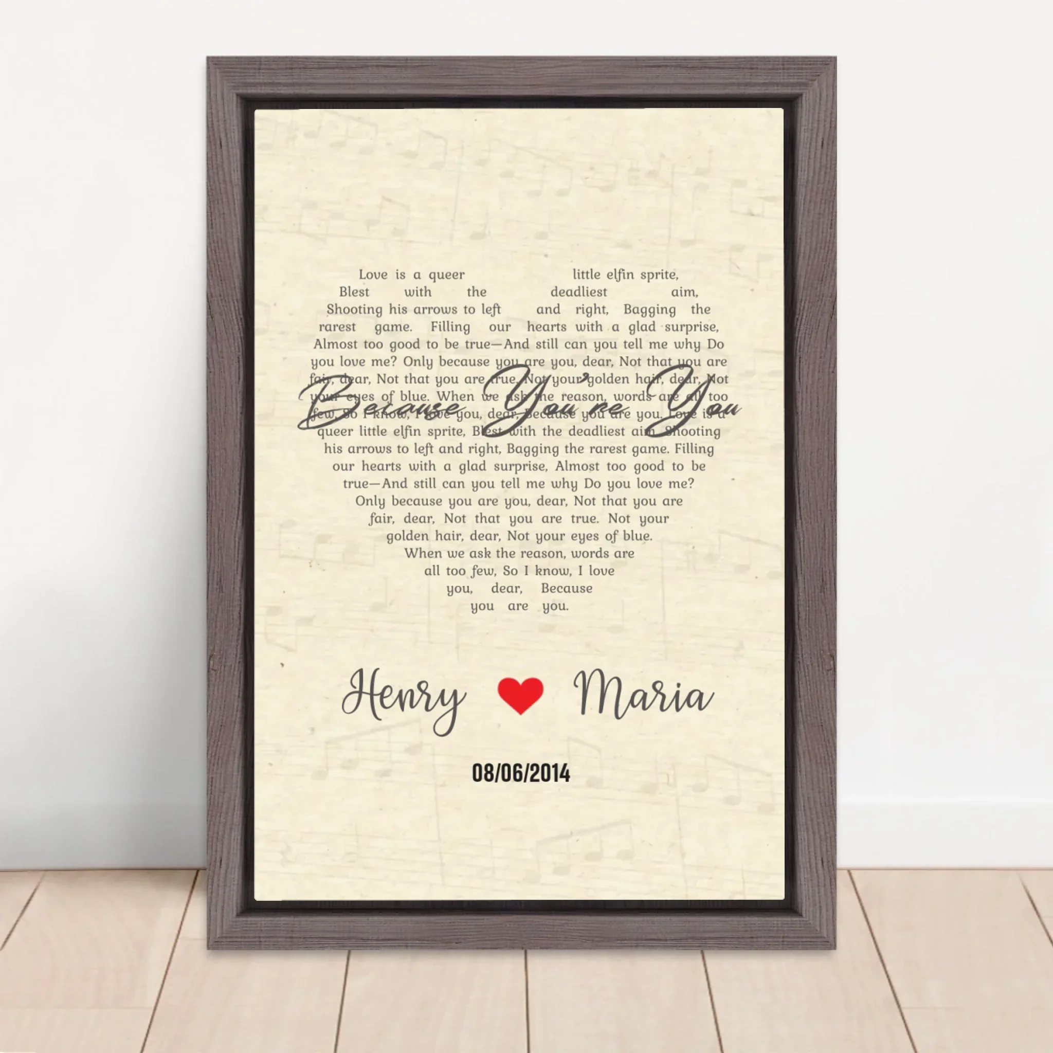 Personalized Canvas – Custom Heart-Shaped Song-Vertical - Image 5