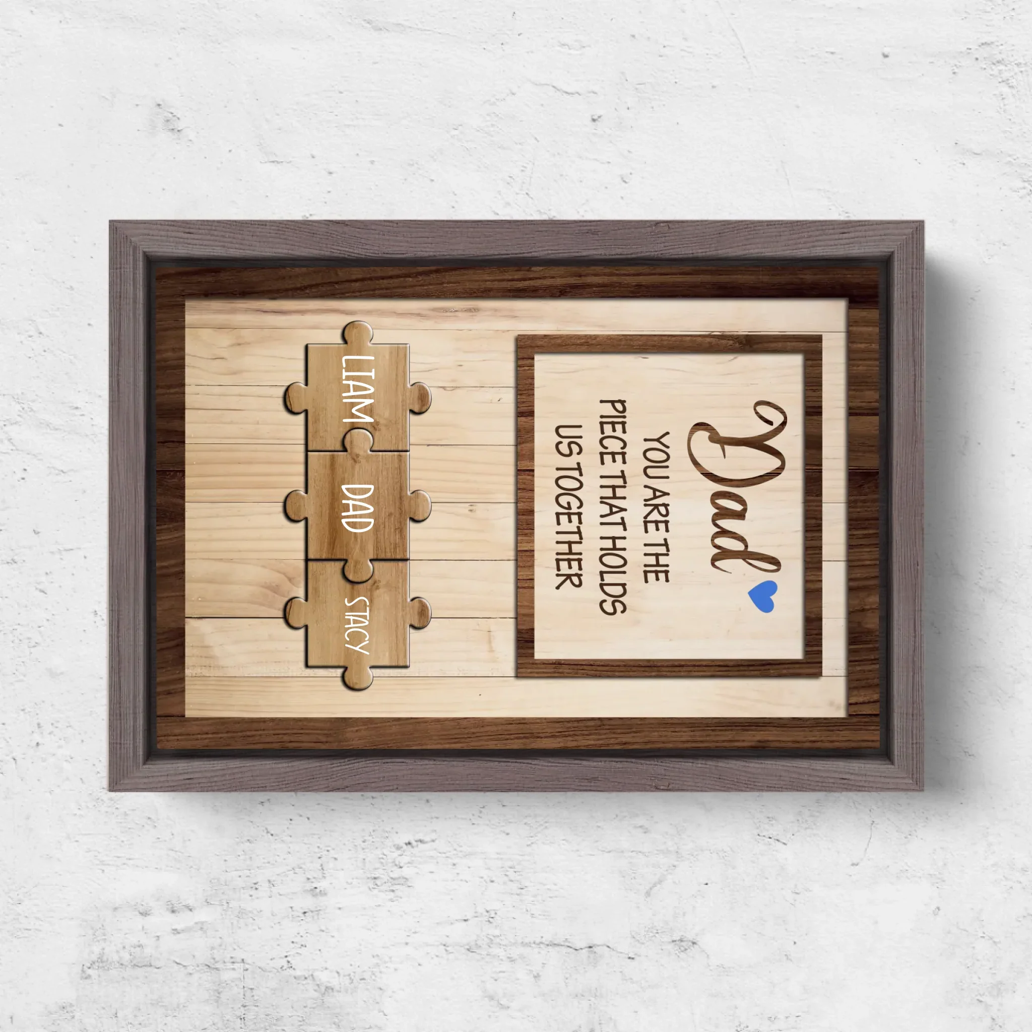 Personalized Canvas "Dad holds us together" - Image 5