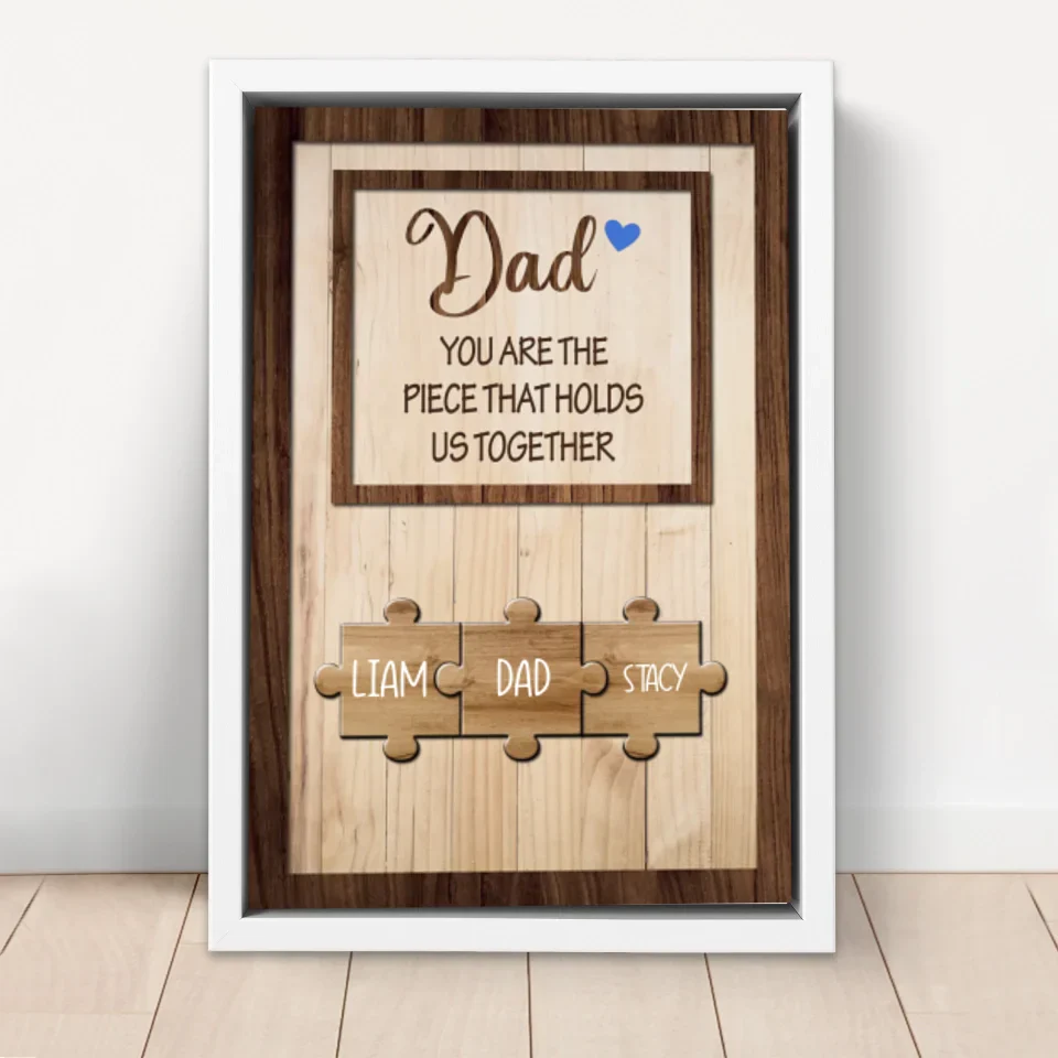 Personalized Canvas "Dad holds us together" - Image 6
