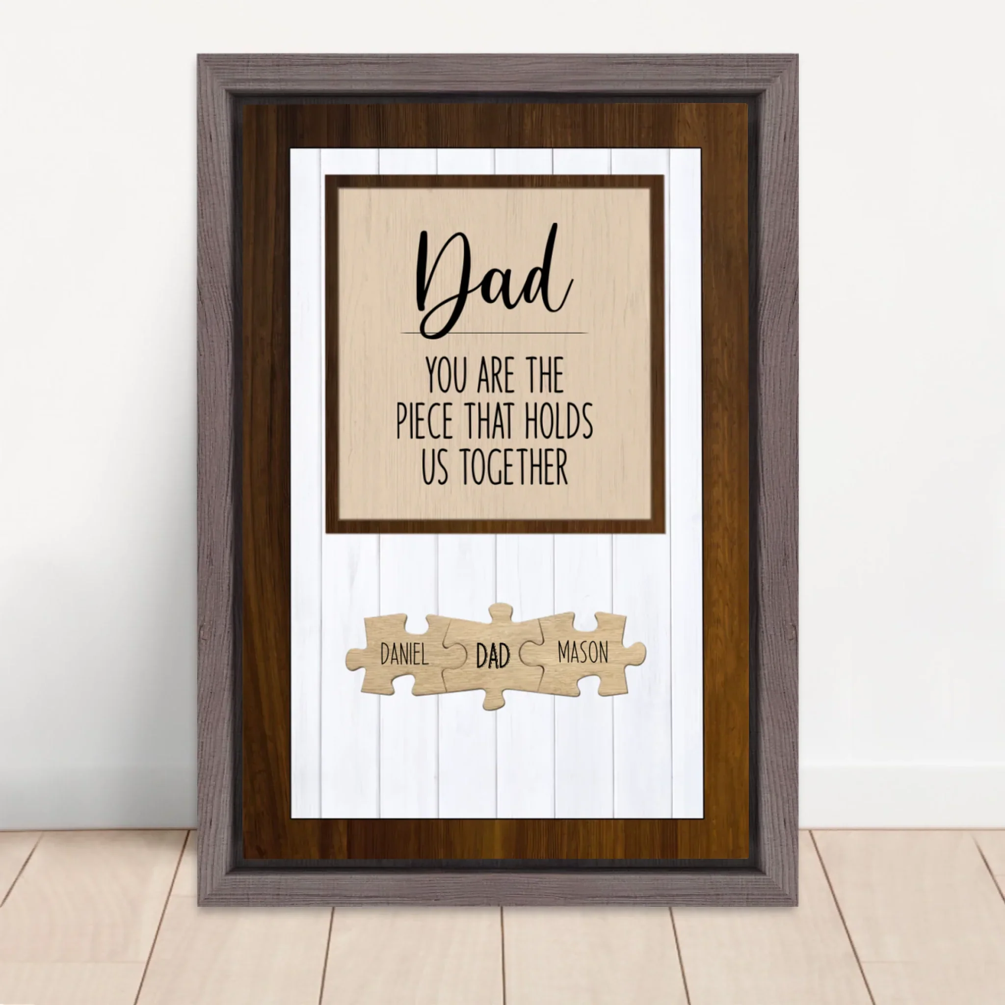 Personalized Canvas – Dad You Are the Piece that Holds Us Together - Image 5
