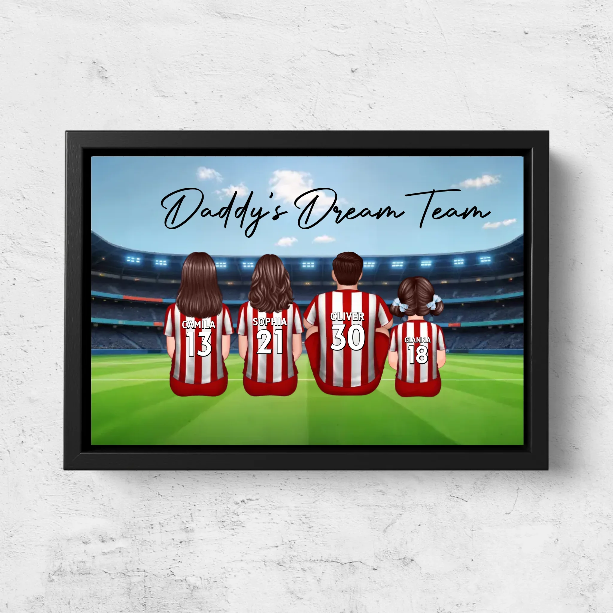 Personalized Canvas "Daddy's dream team – Soccer" - Image 5