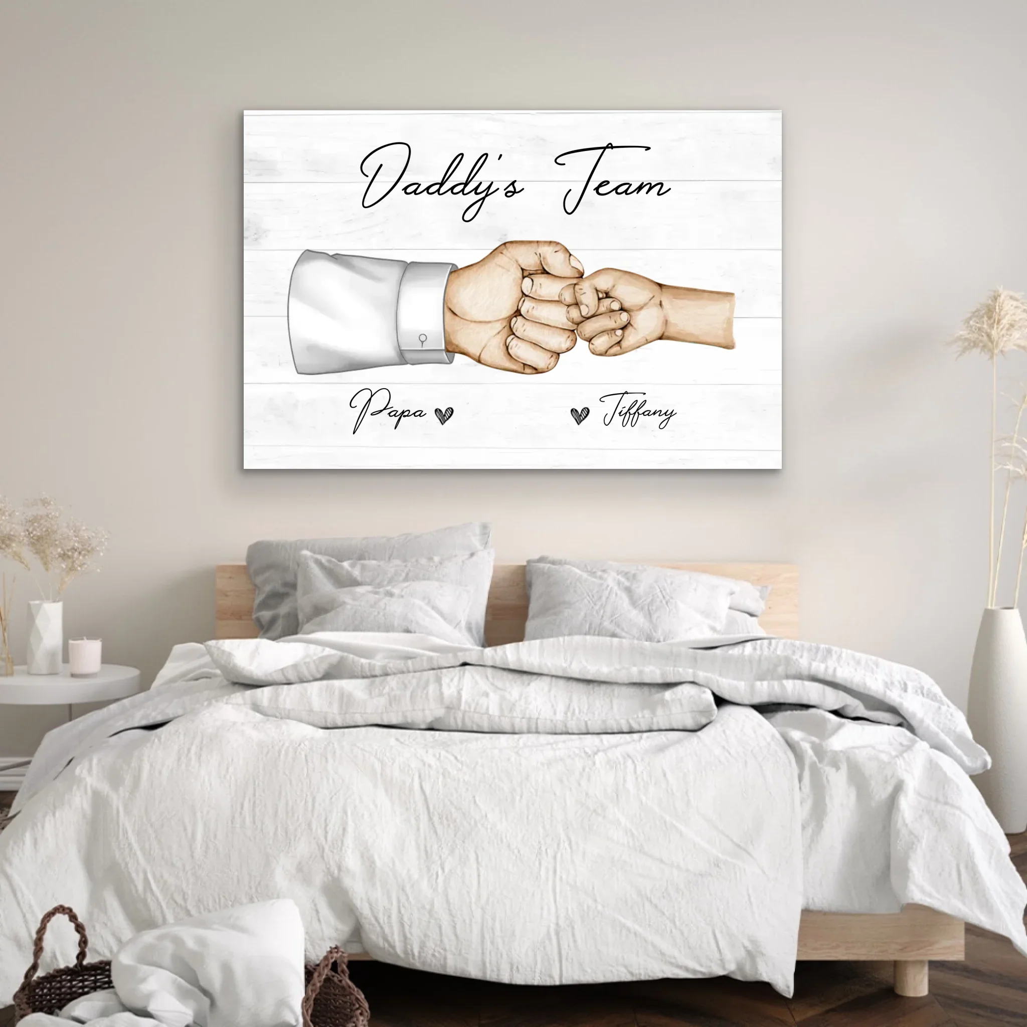 Personalized Canvas "Daddy's Team" - Image 3