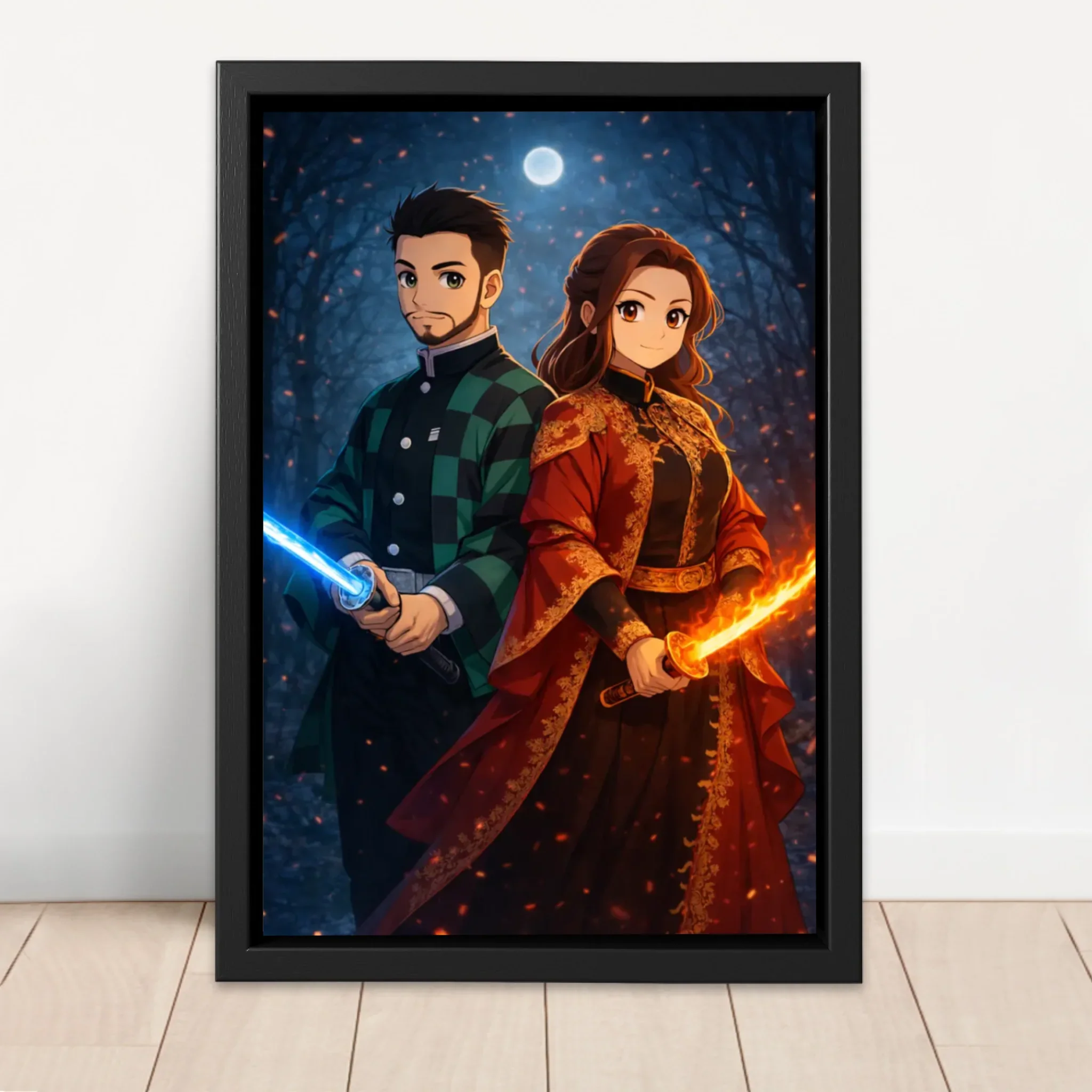 Personalized Canvas – Demon Fighter Portrait - Image 4