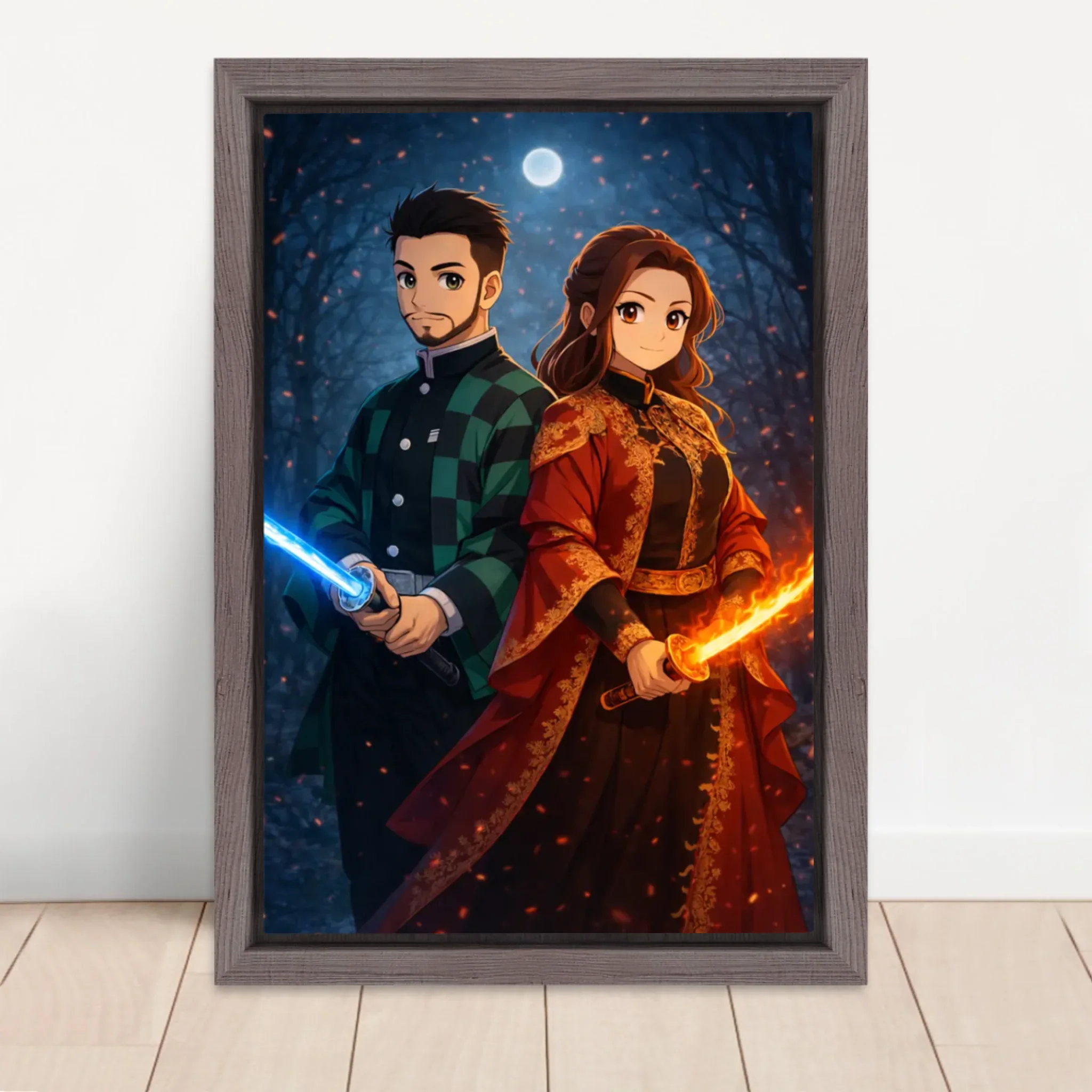 Personalized Canvas – Demon Fighter Portrait - Image 5