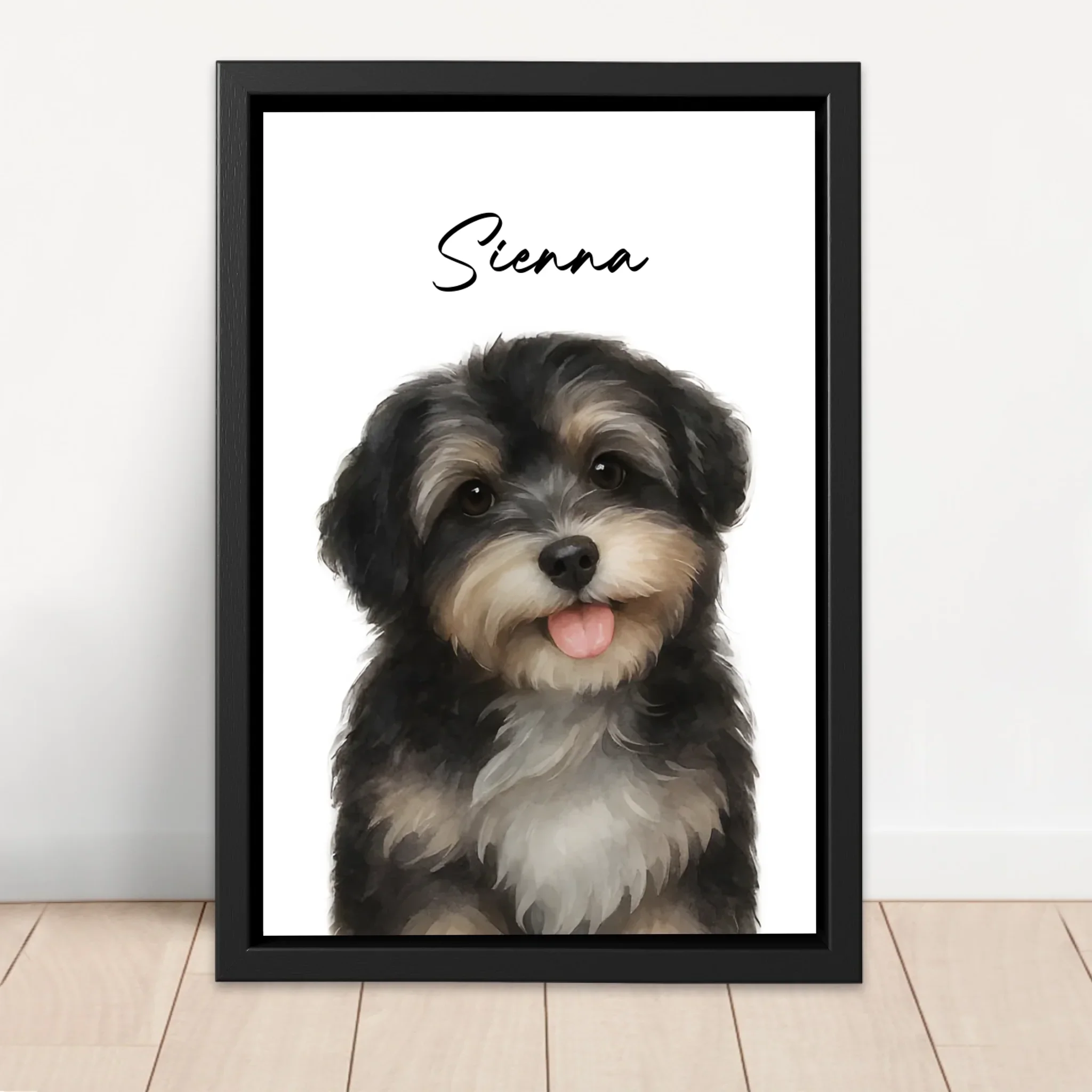 Personalized Canvas – Dog Photo Watercolor - Image 4