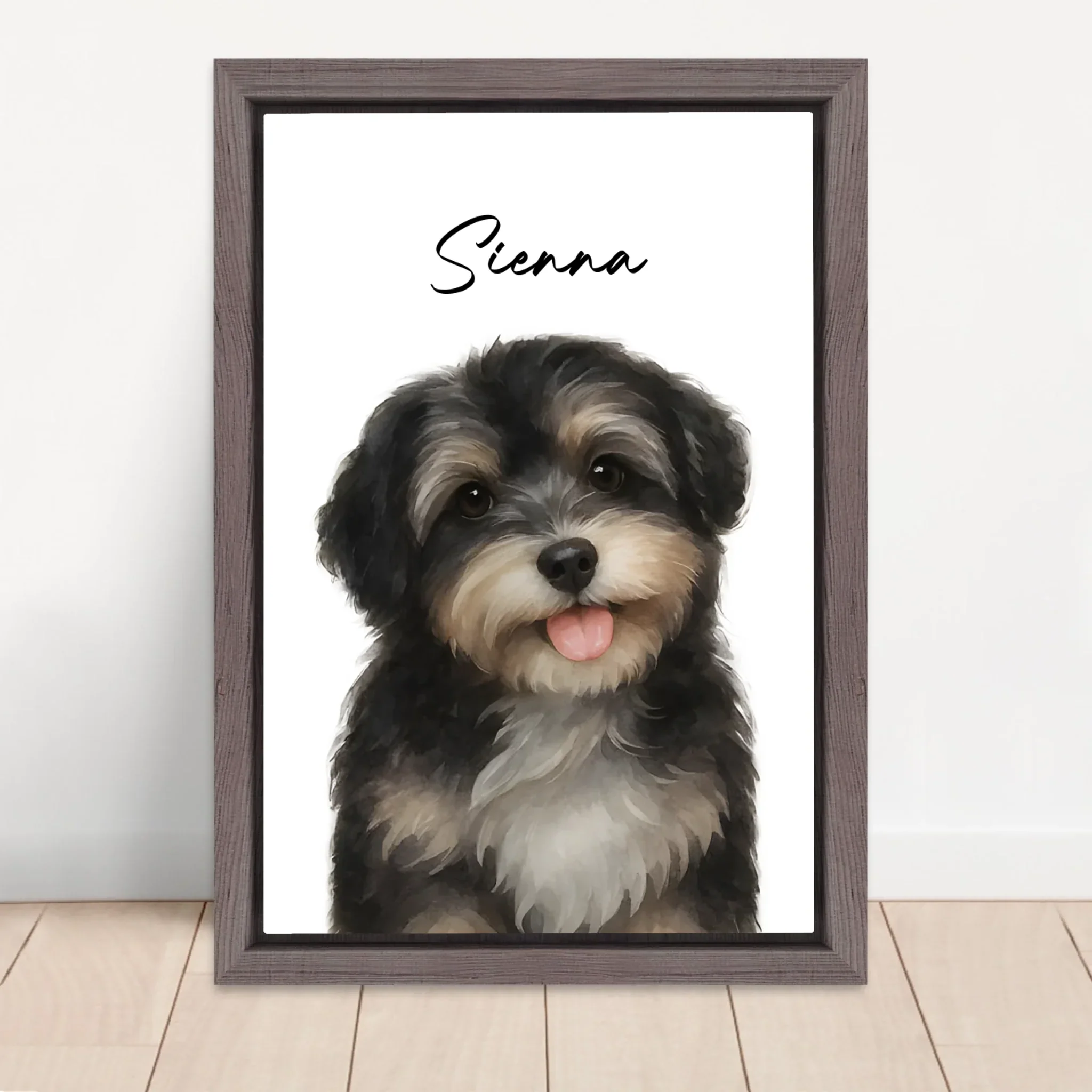 Personalized Canvas – Dog Photo Watercolor - Image 5