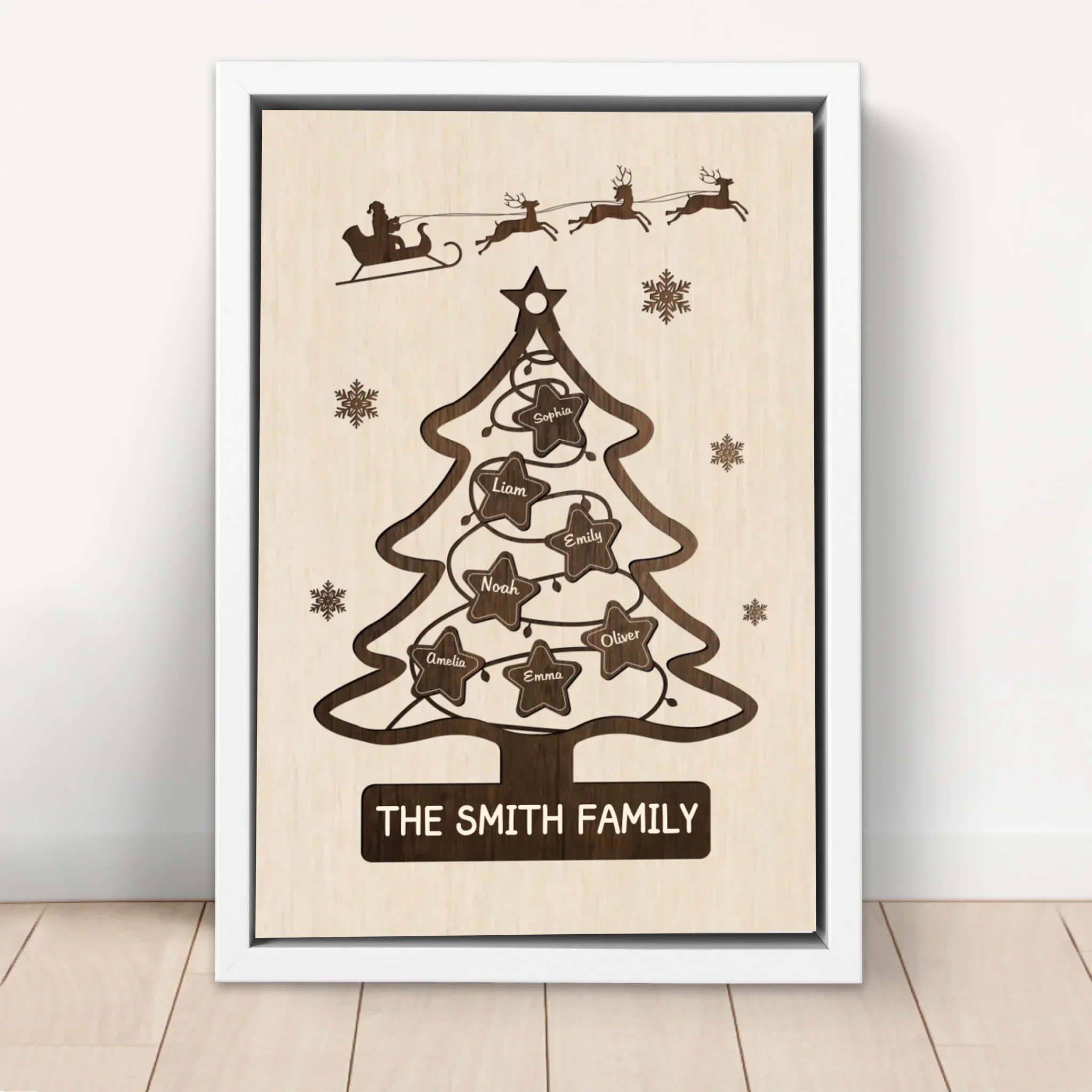 Personalized Canvas – Family Christmas Tree - Image 6