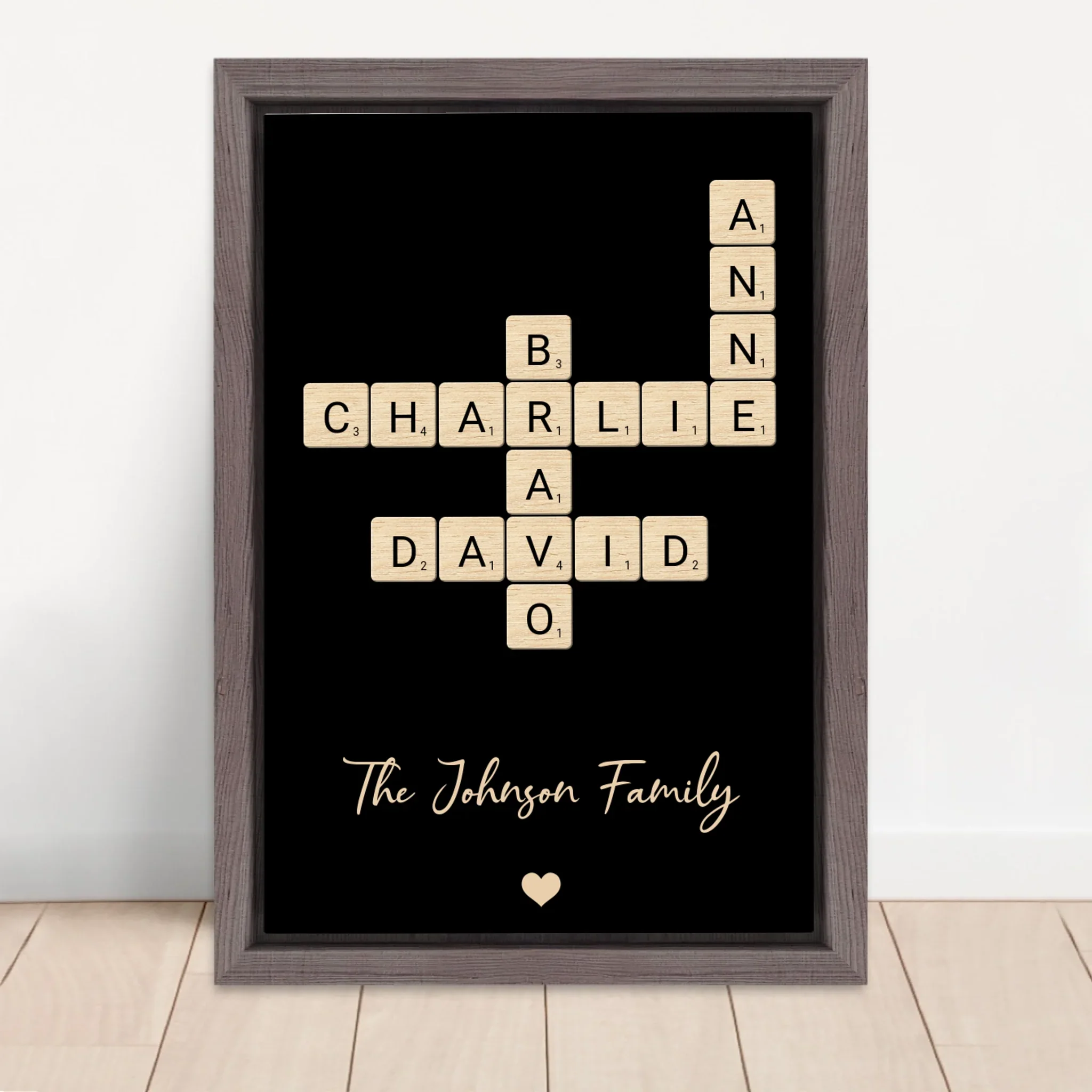 Personalized Canvas "Family Crossword Art" - Image 5