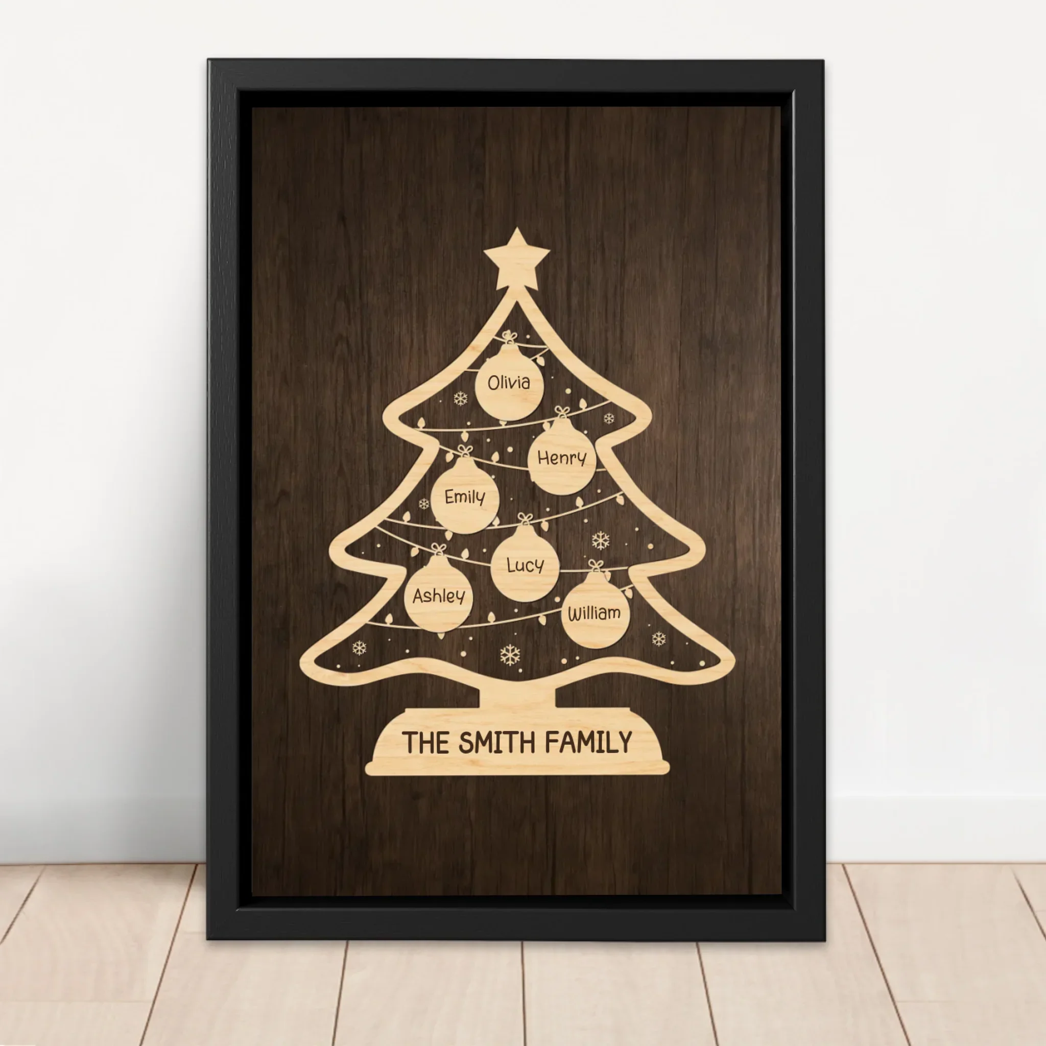 Personalized Canvas – Family Holiday Tree - Image 4
