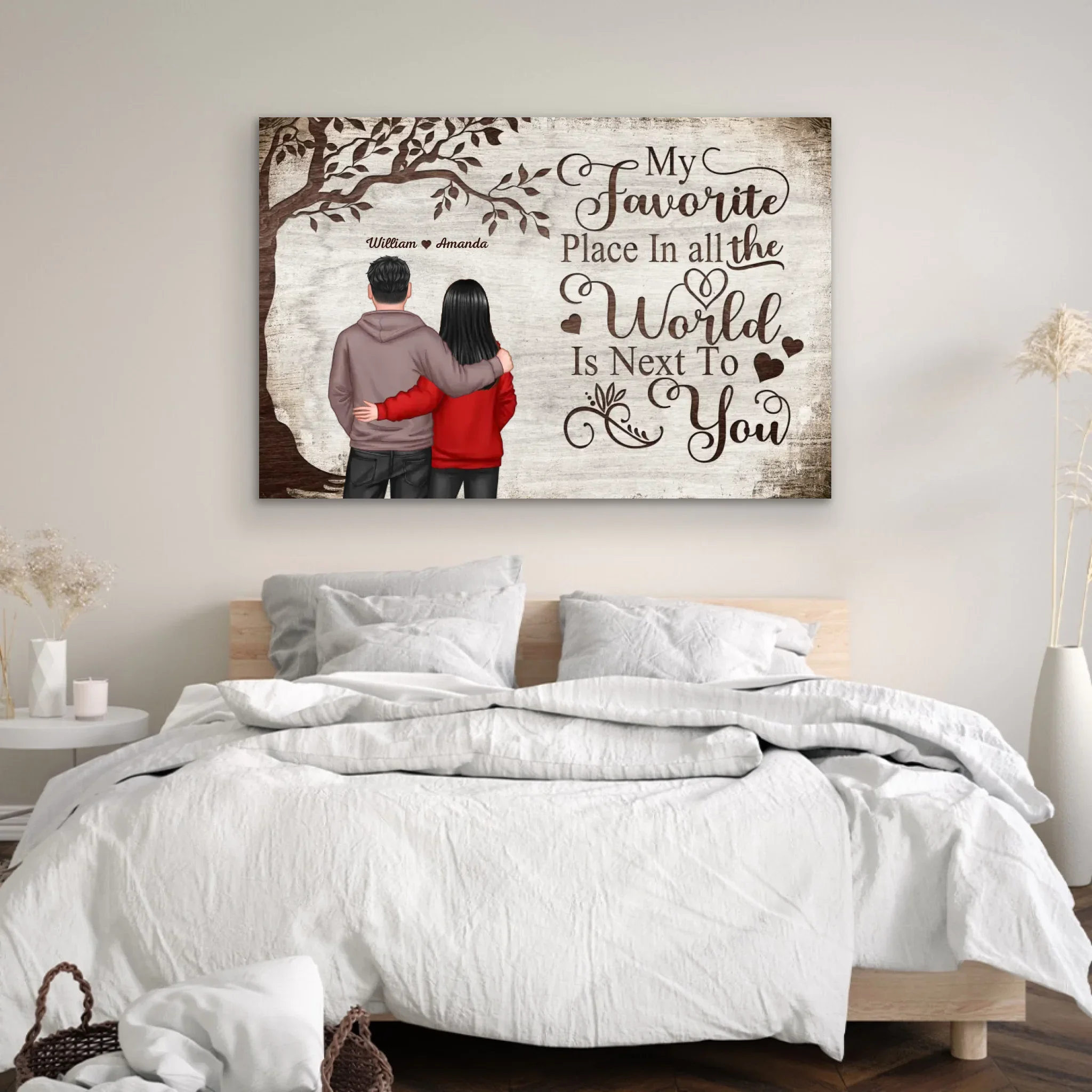 Personalized Canvas “Favorite place - view from behind” - Image 3