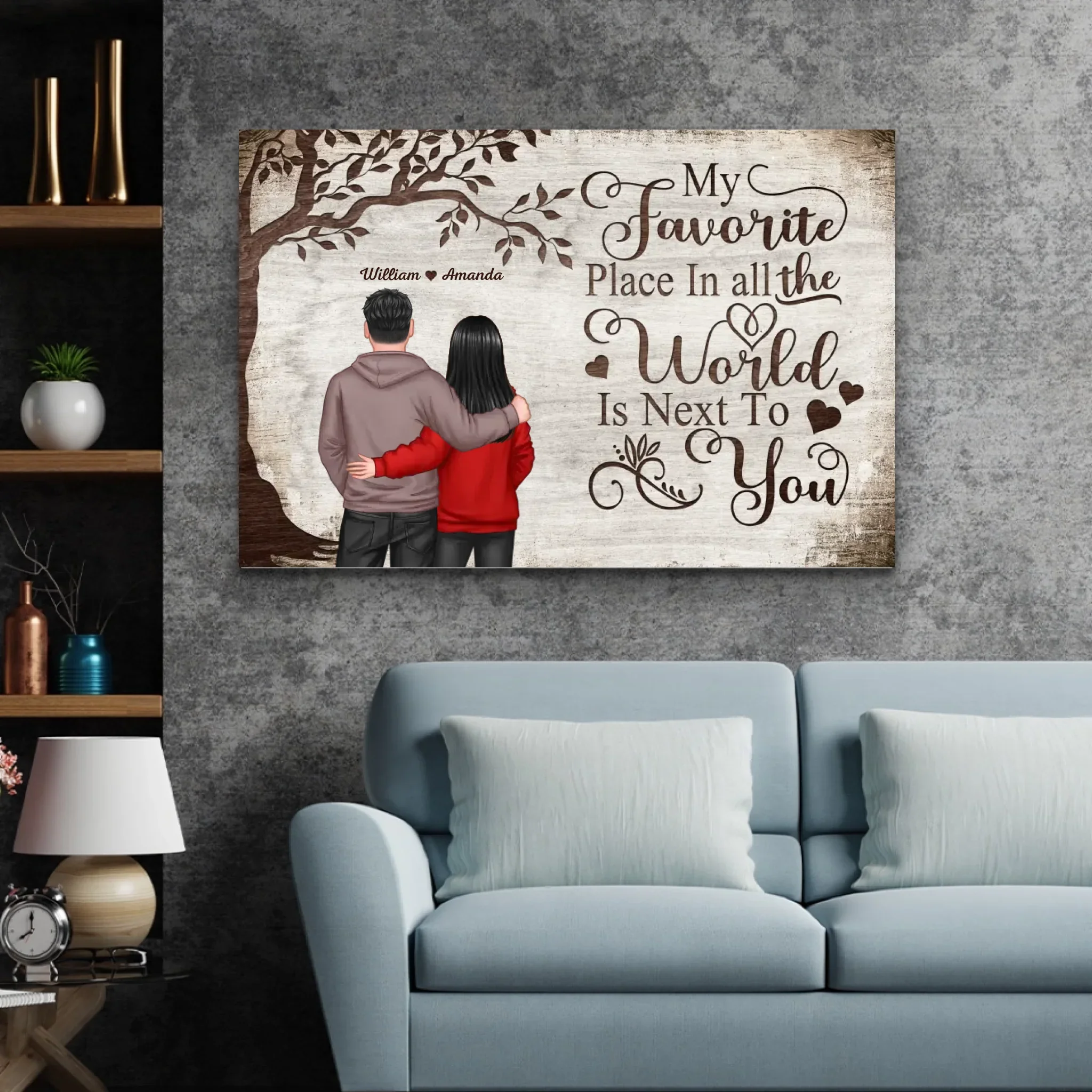Personalized Canvas “Favorite place - view from behind” - Image 4