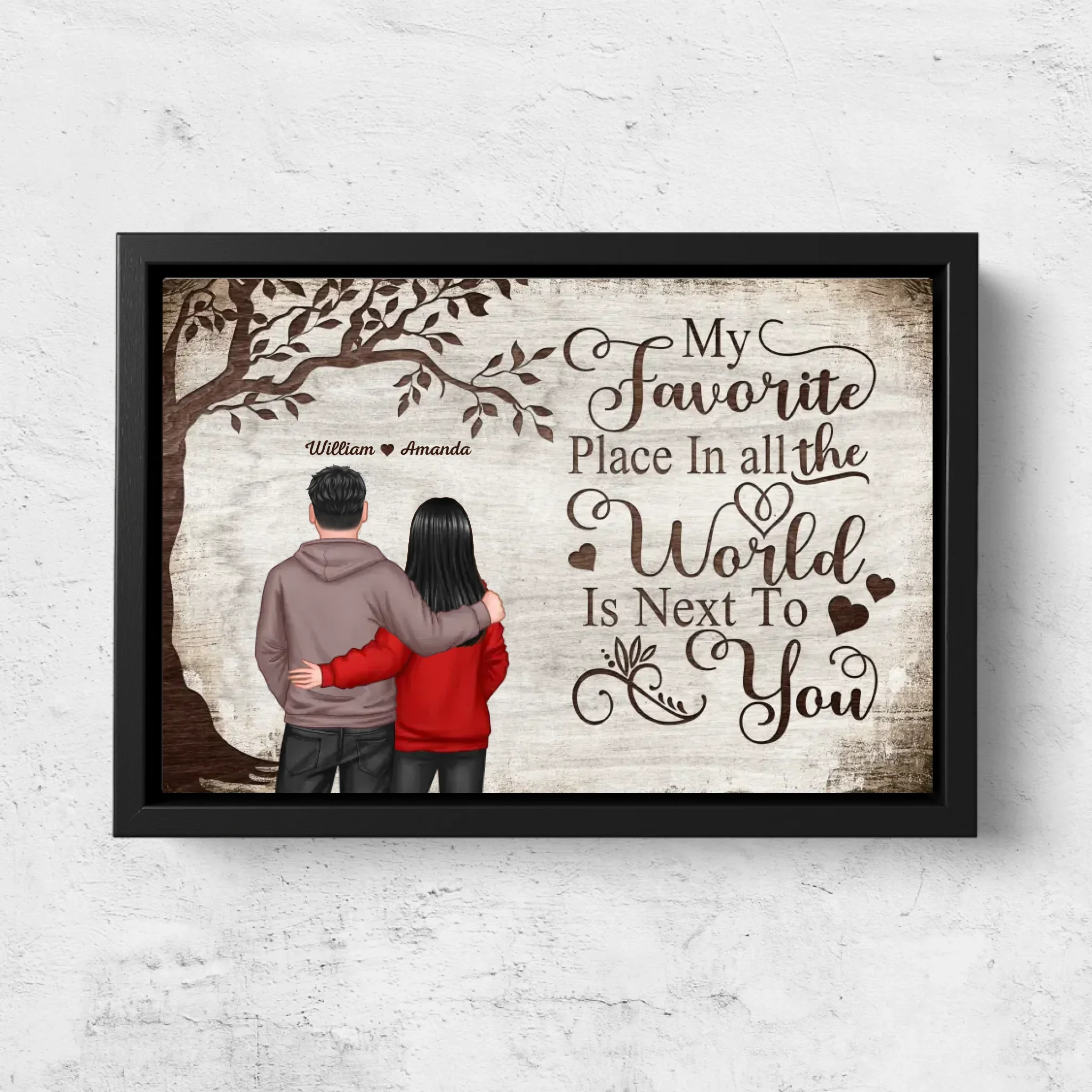 Personalized Canvas “Favorite place - view from behind” - Image 5