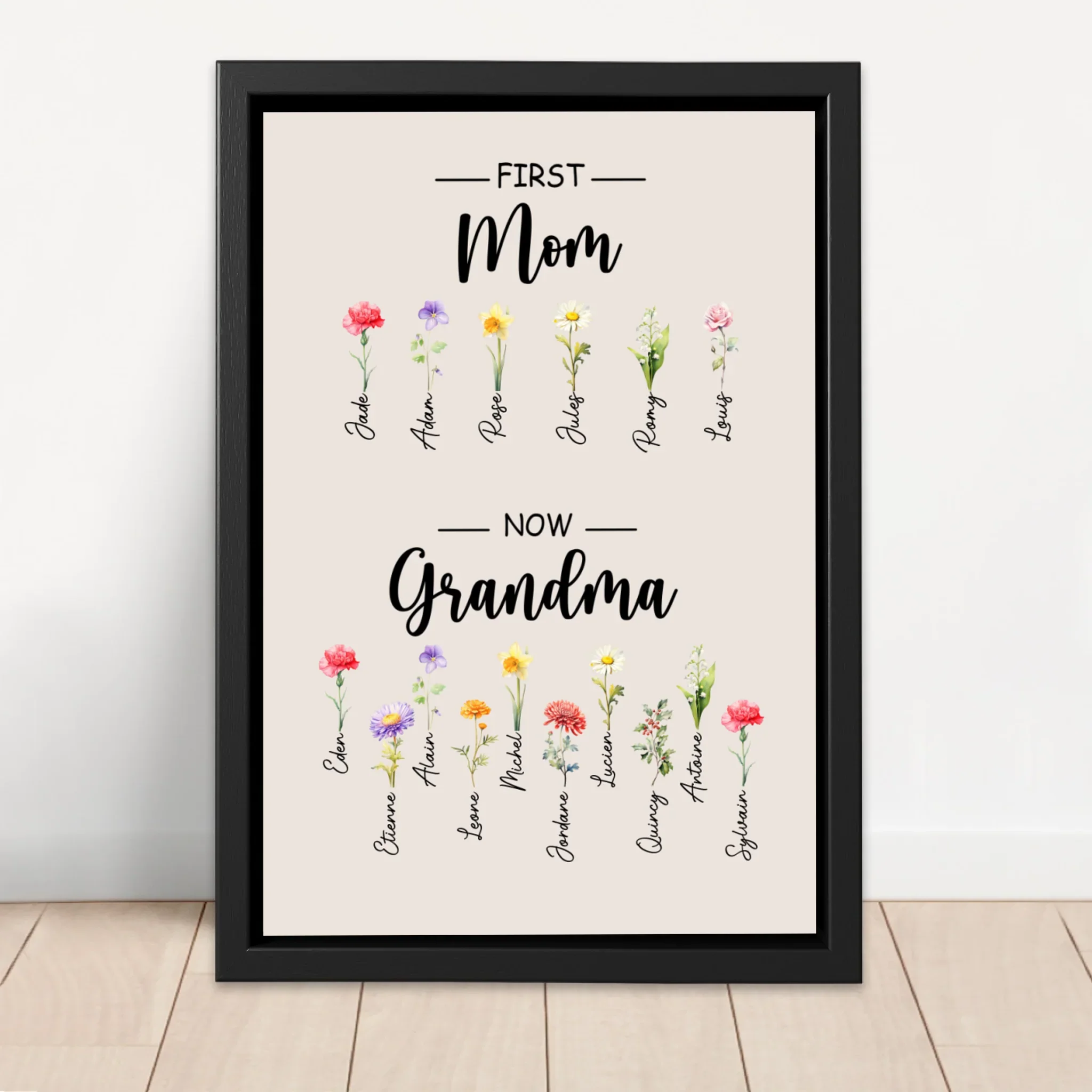 Personalized Canvas "First Mom, now Grandma" - Image 4