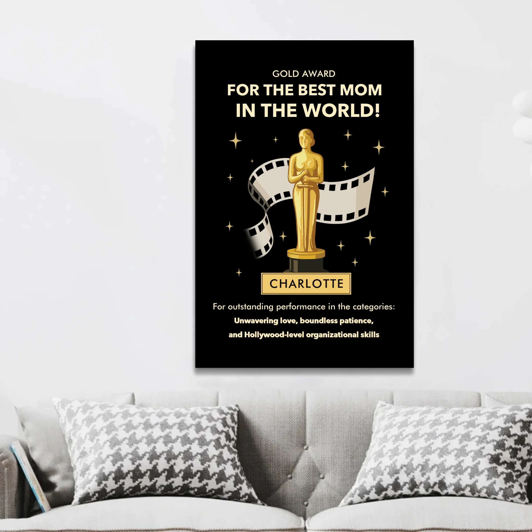 Personalized Canvas "Gold Award" - Image 3