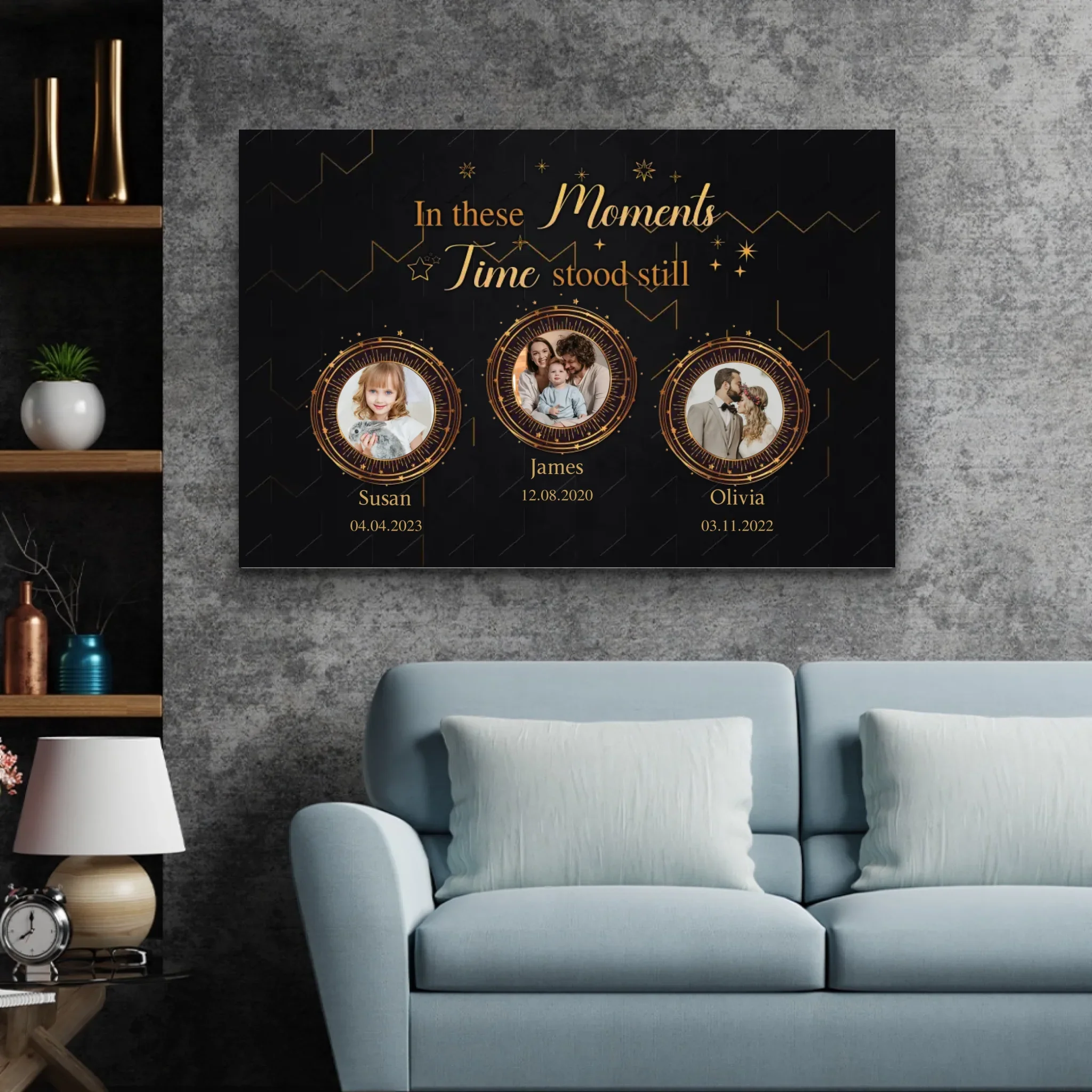 Personalized Canvas "Golden moments" - Image 4