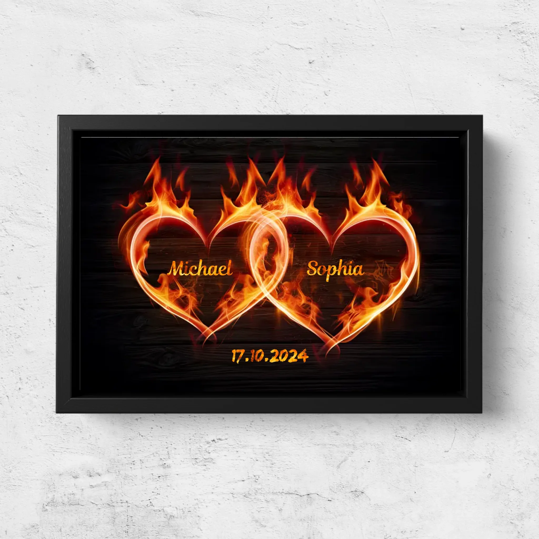 Personalized canvas “Hearts of fire” - Image 5