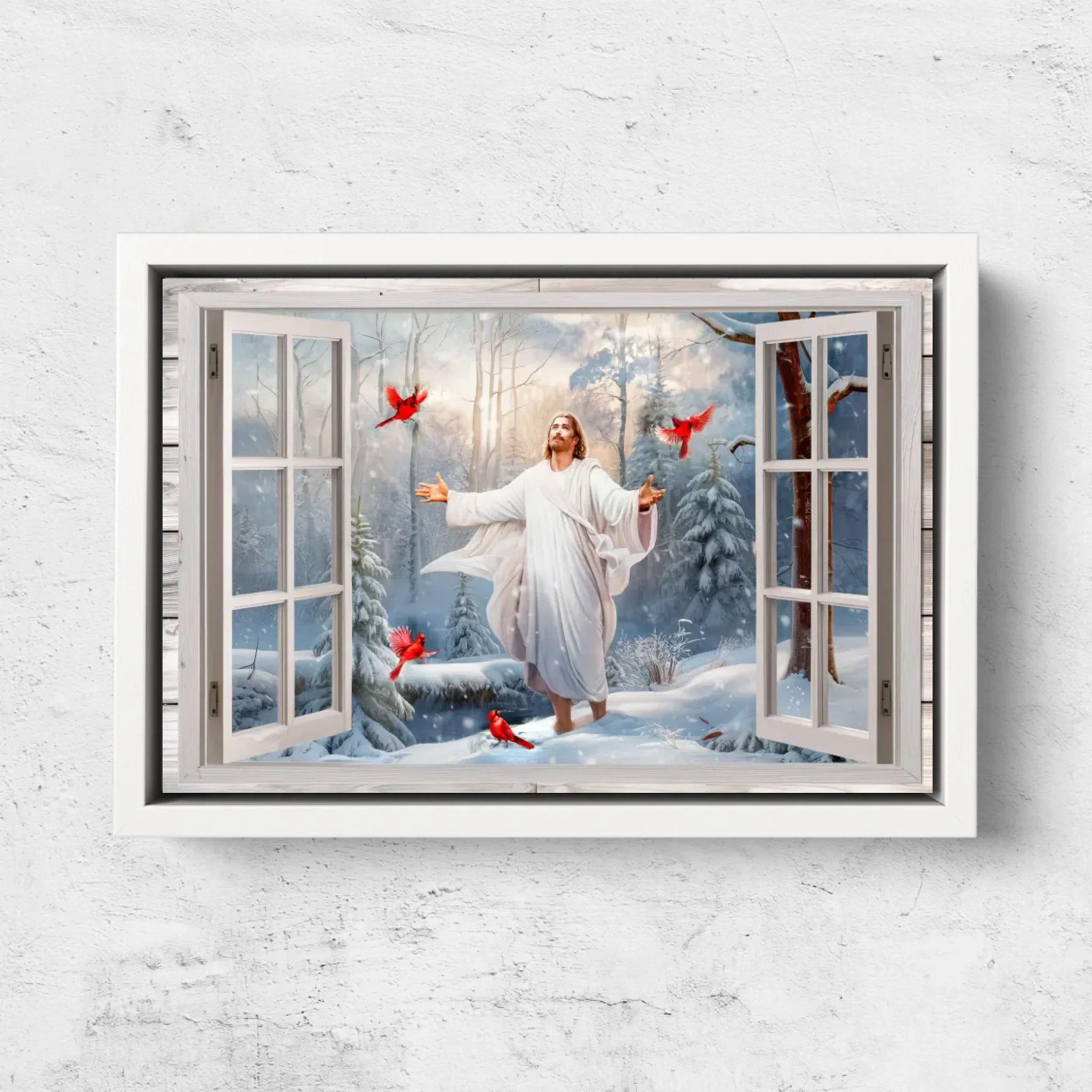 Premium Canvas "Jesus in the winter forest" - Image 7