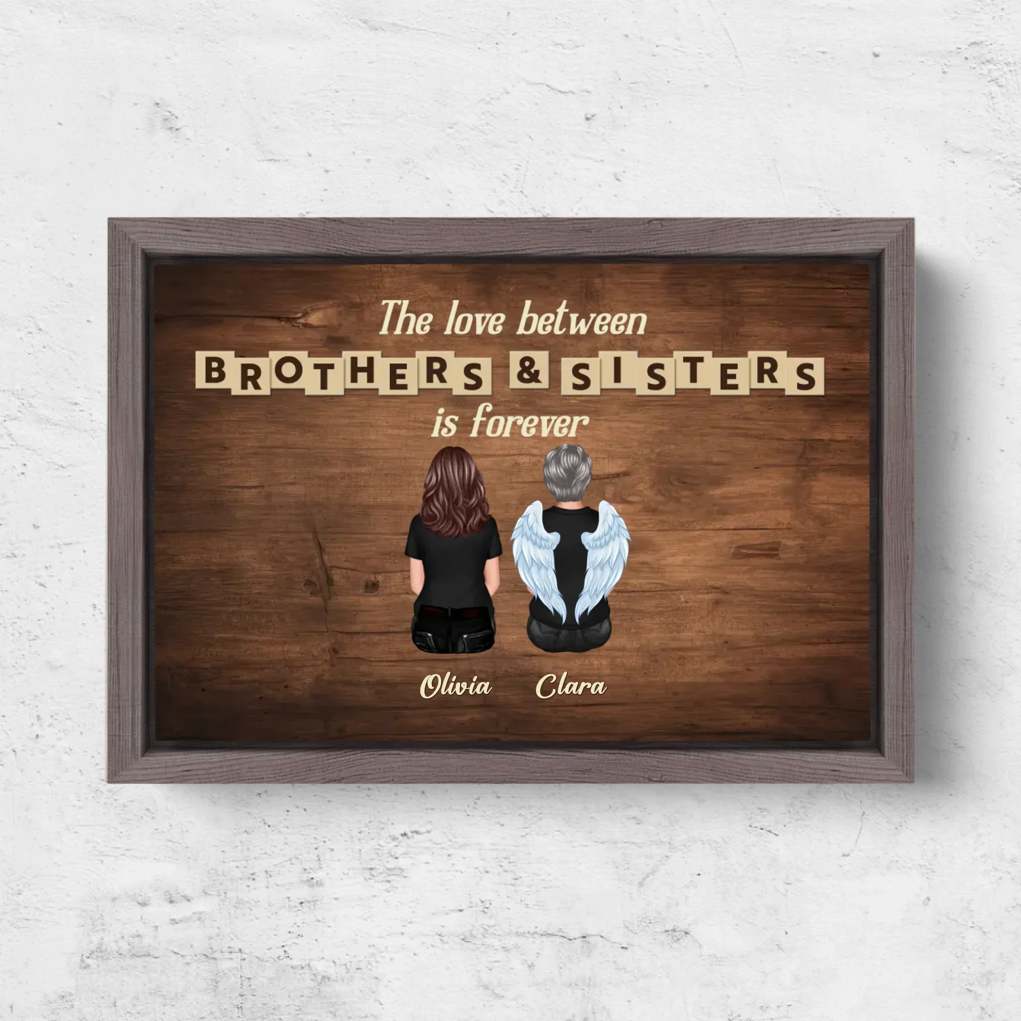 Personalized Canvas “Love between brothers & sisters is forever” - Image 6