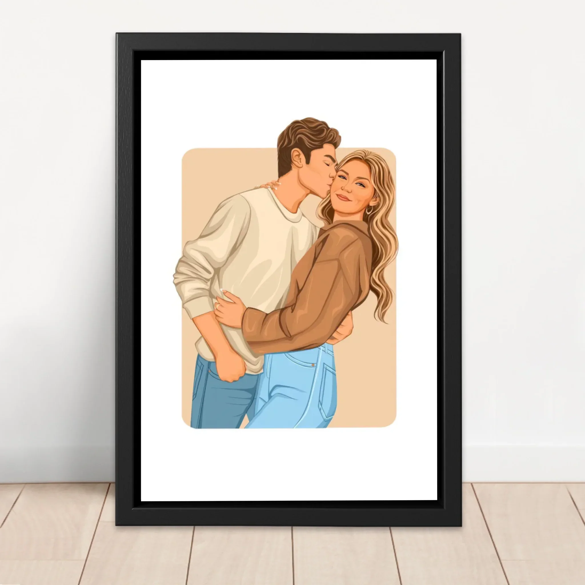 Personalized Canvas – Modern Romantic Illustration - Image 4