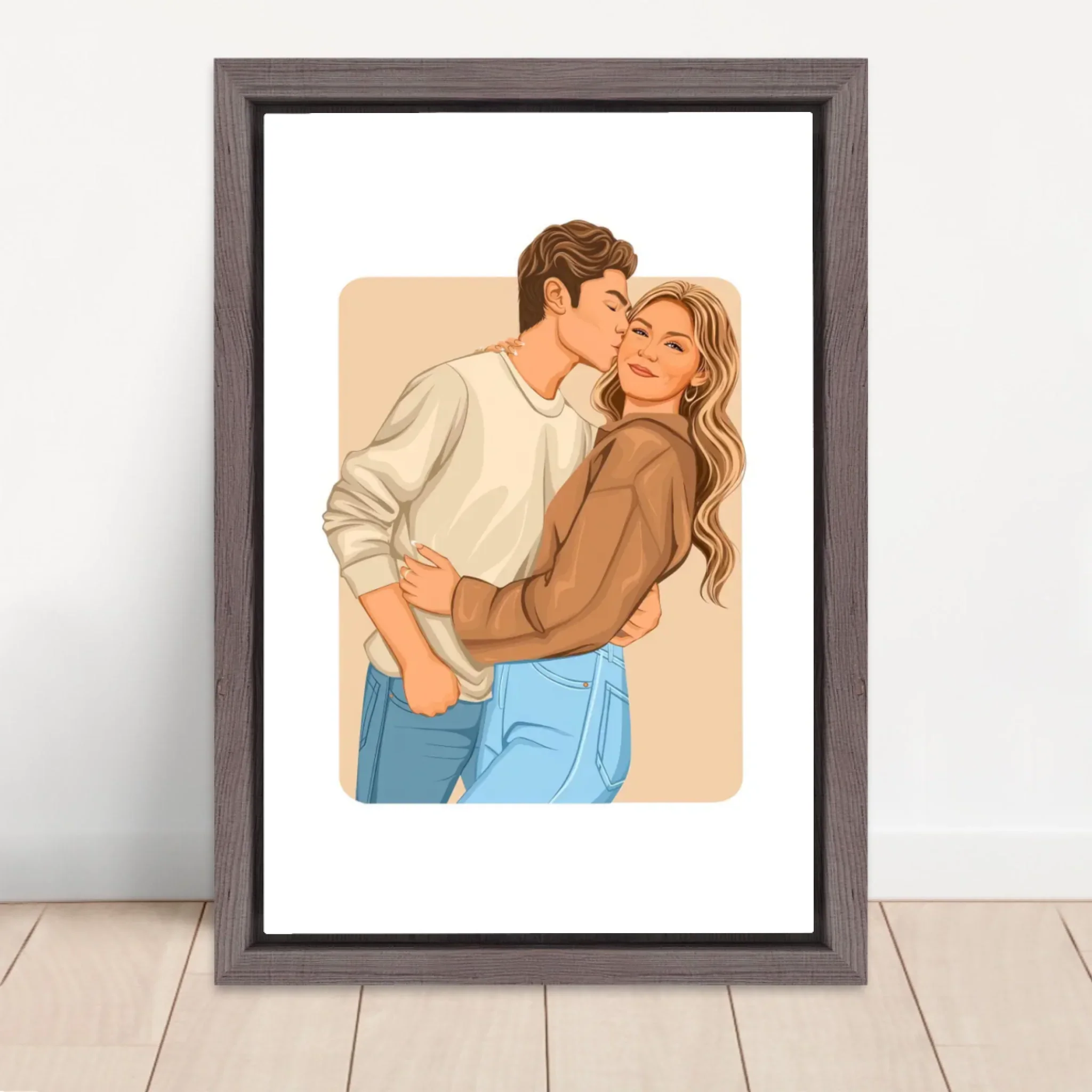 Personalized Canvas – Modern Romantic Illustration - Image 5