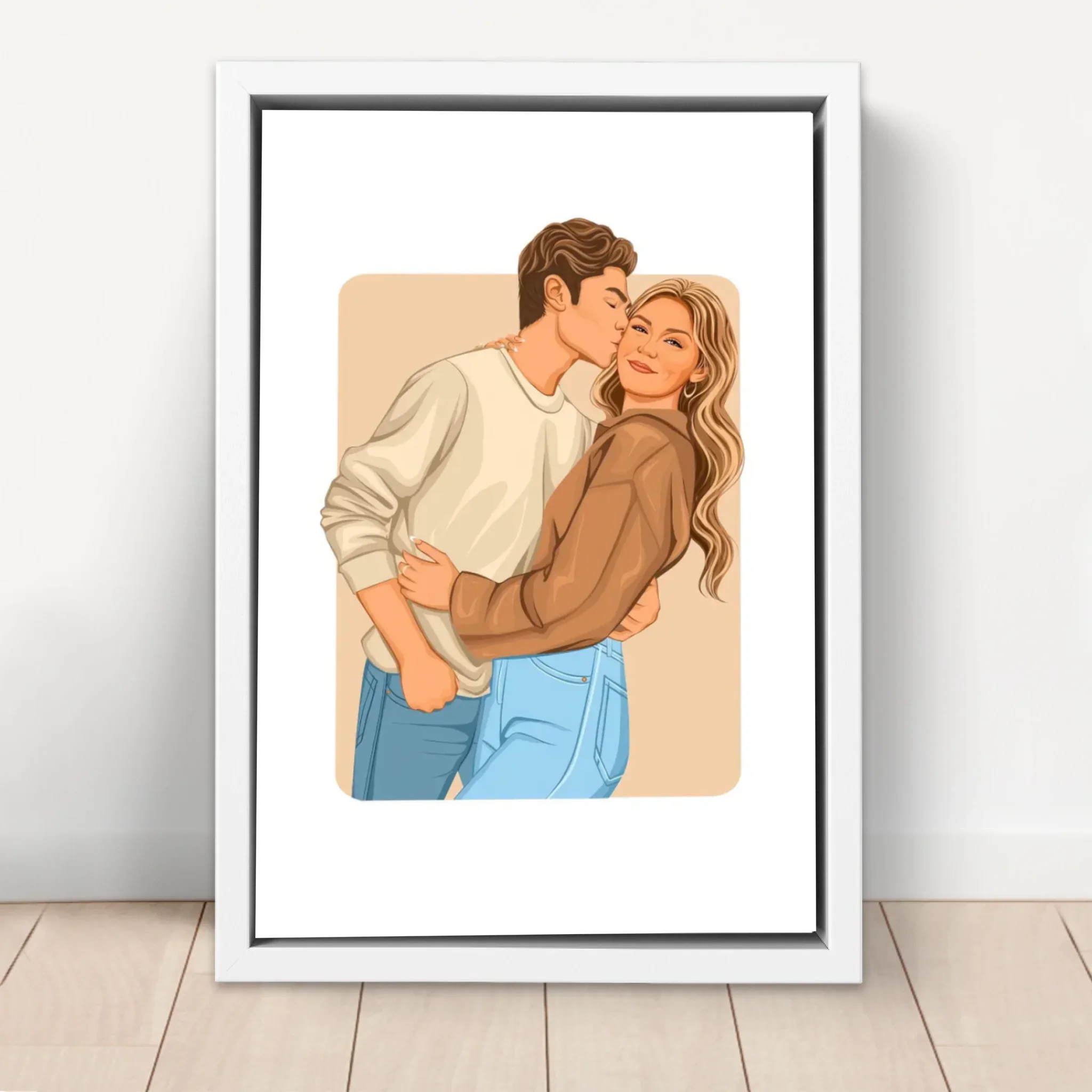 Personalized Canvas – Modern Romantic Illustration - Image 6